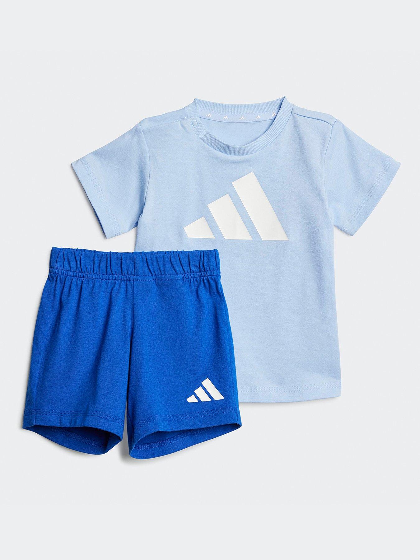 adidas-sportswear-infant-boys-essentials-tee-set--blue