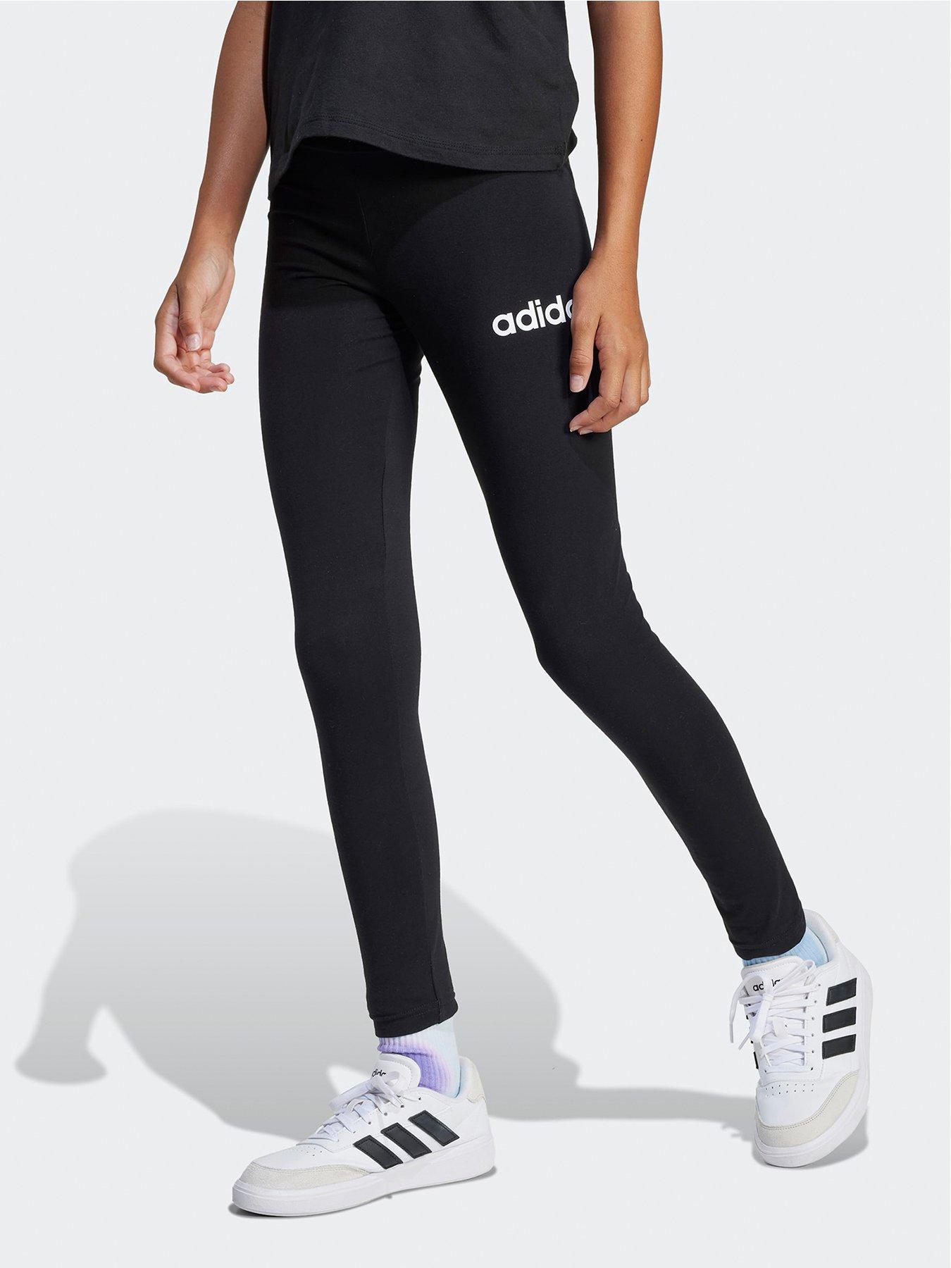 Image 1 of 5 of adidas Sportswear Junior Girls Essentials Leggings -black