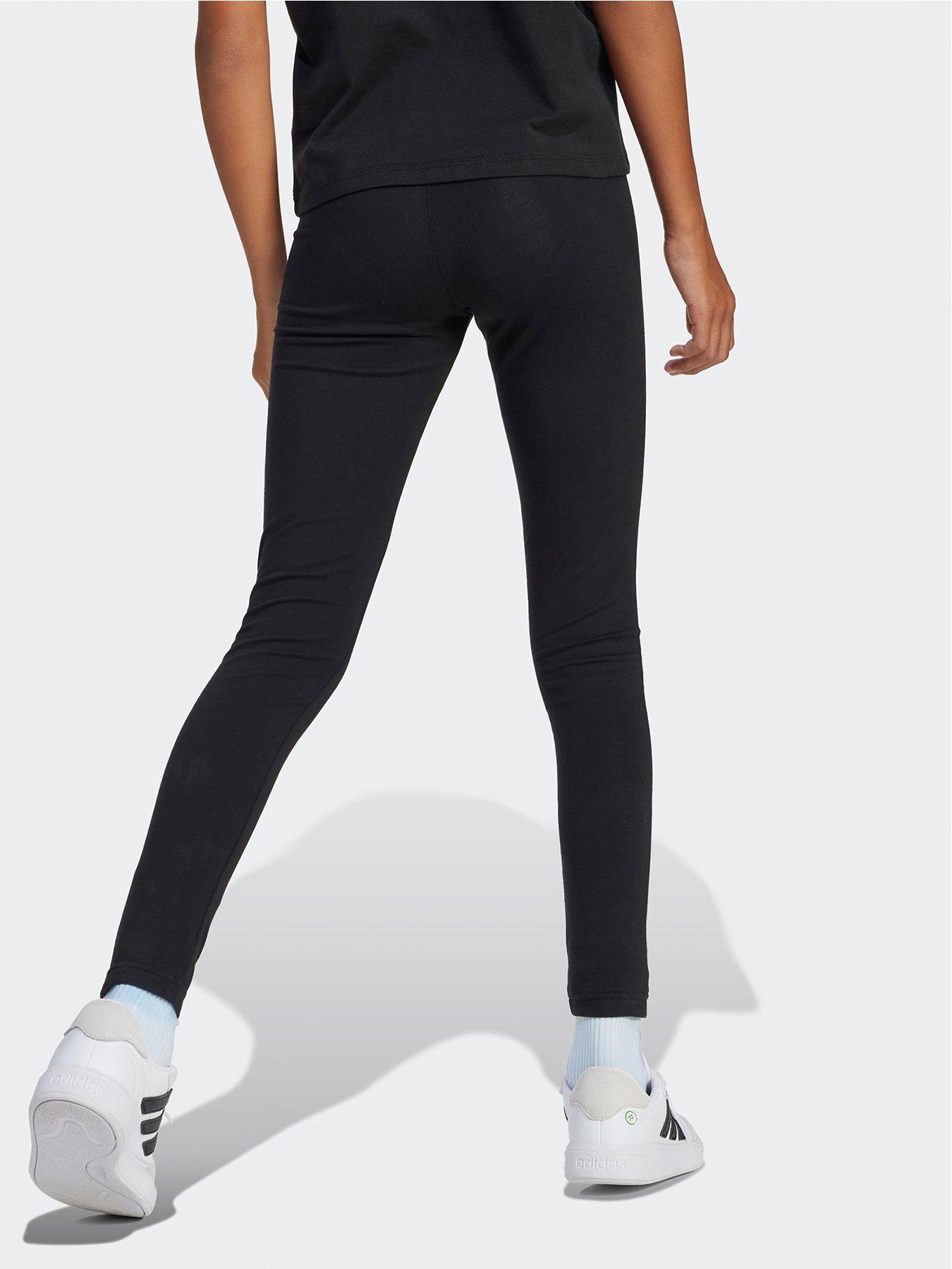 Image 2 of 5 of adidas Sportswear Junior Girls Essentials Leggings -black