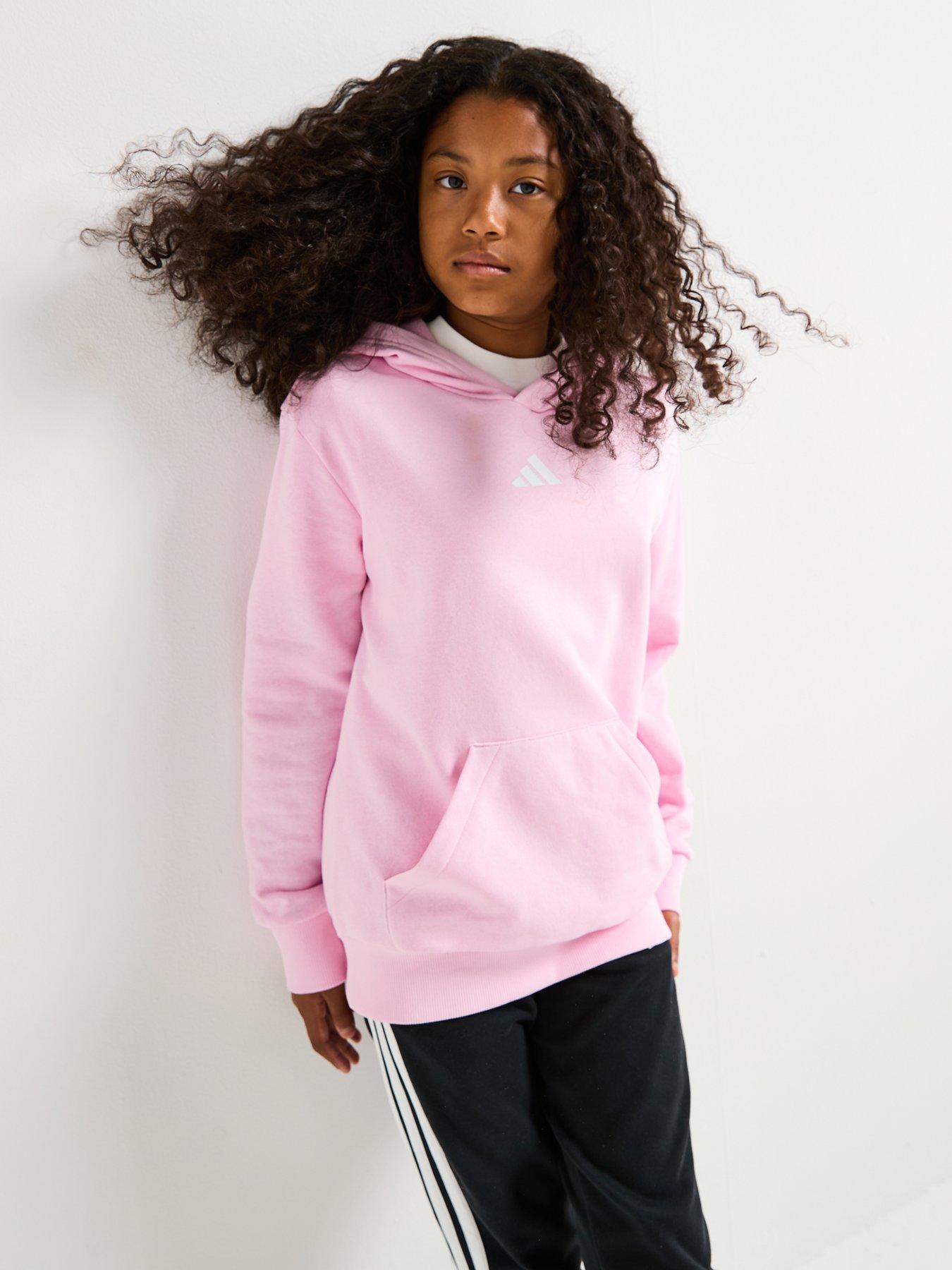 Image 1 of 6 of adidas Sportswear Junior Girls Essentials Hoodie -pink