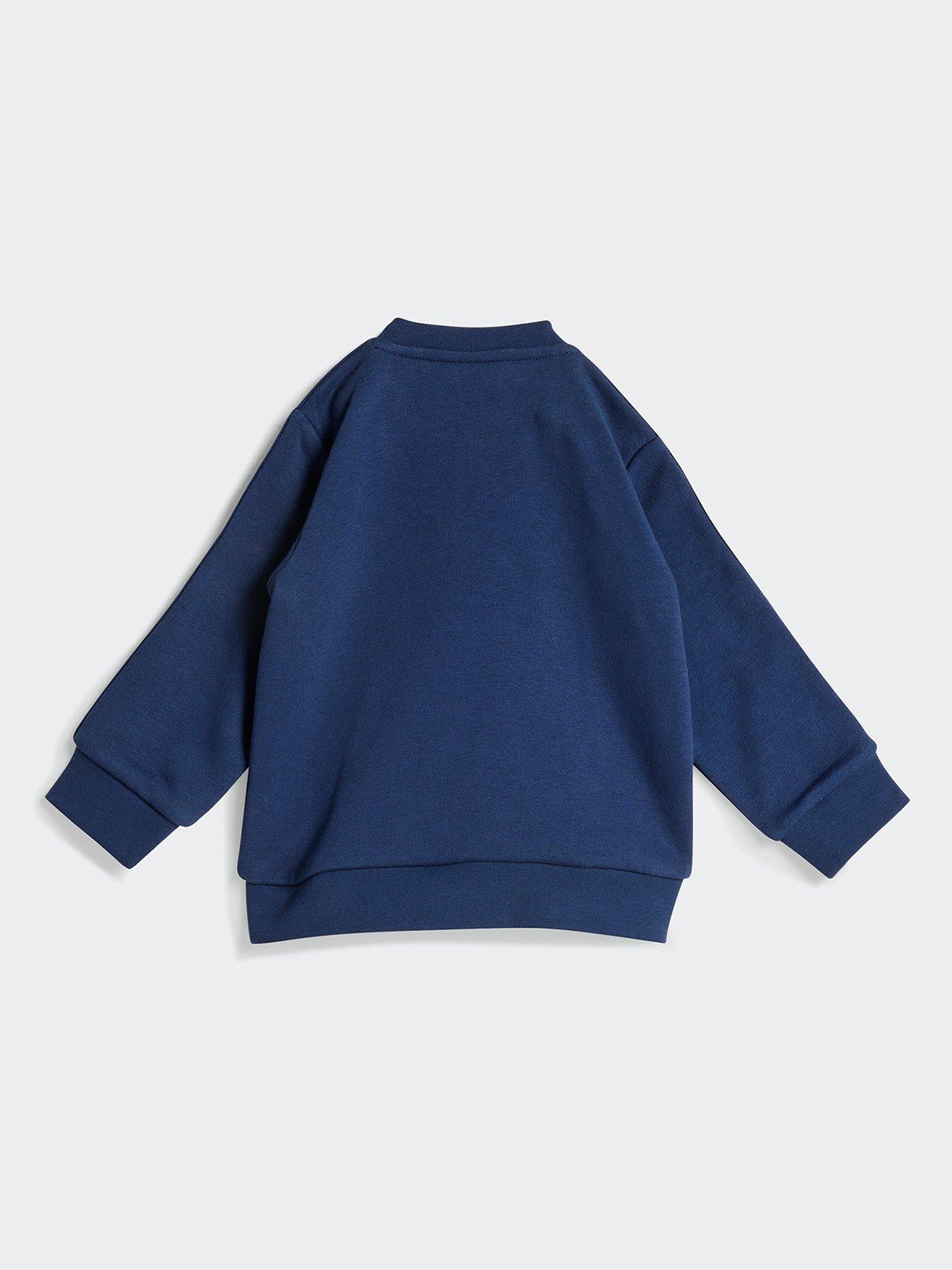 Image 2 of 5 of adidas Originals Infant Unisex Denim Crew Set - Blue
