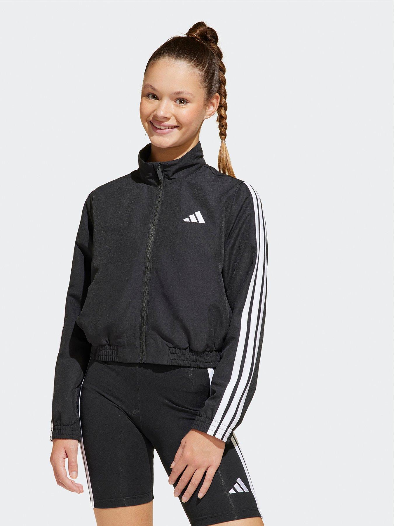 undefined Junior Girls Essentials Climacool Jacket -black