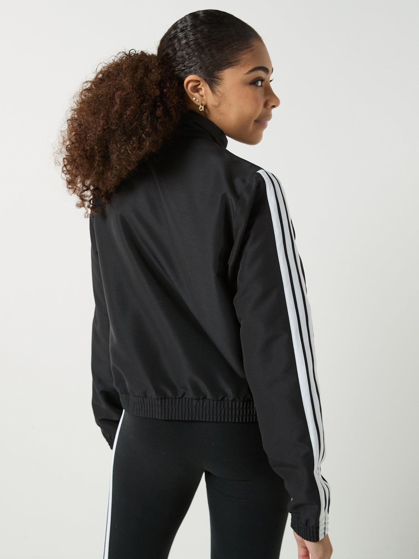  image of adidas-sportswear-junior-girls-essentials-climacool-jacket--black