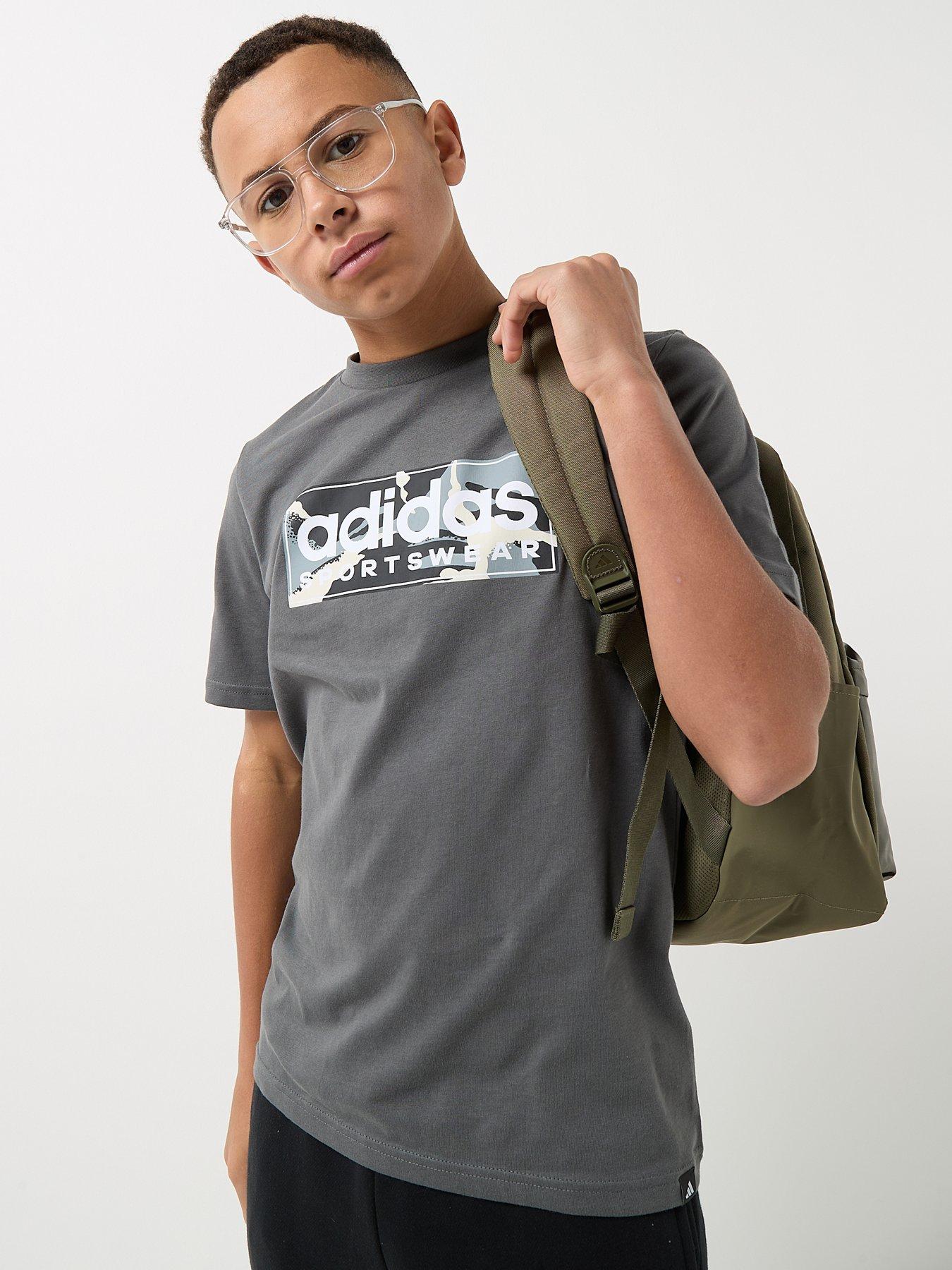 adidas-sportswear-junior-boys-camo-linear-graphic-t-shirt--dark-grey