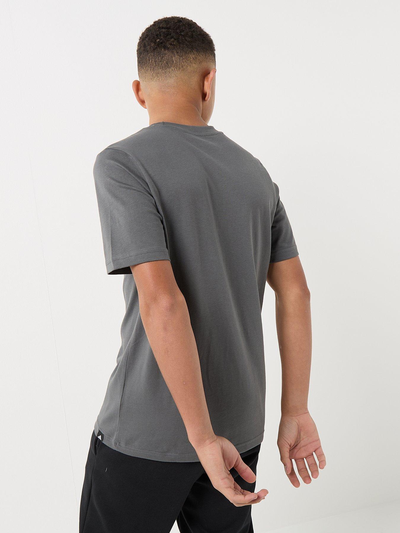 Image 2 of 5 of adidas Sportswear Junior Boys Camo Linear Graphic T-shirt -dark Grey