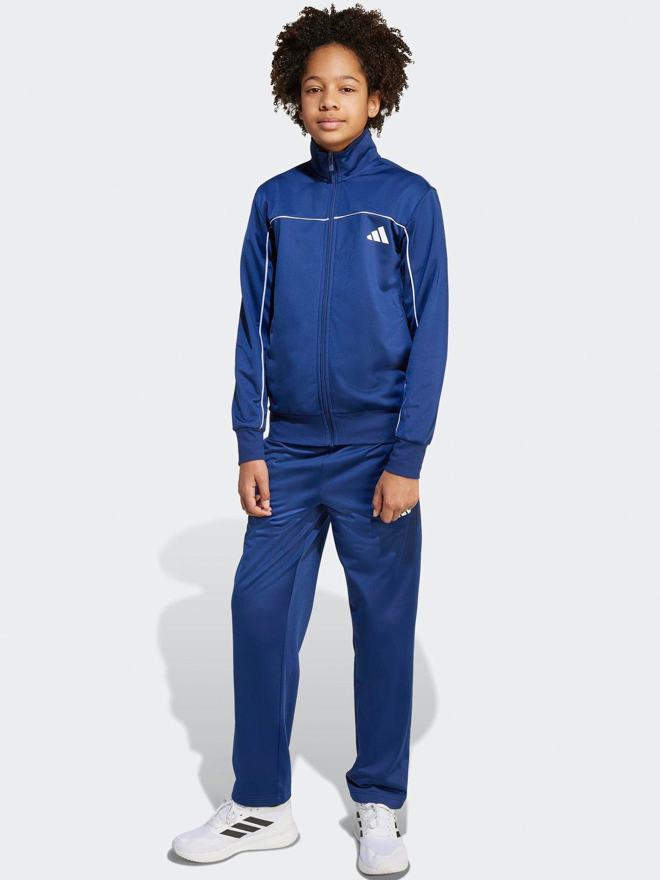 undefined Junior Boys Tricot Tracksuit-blue