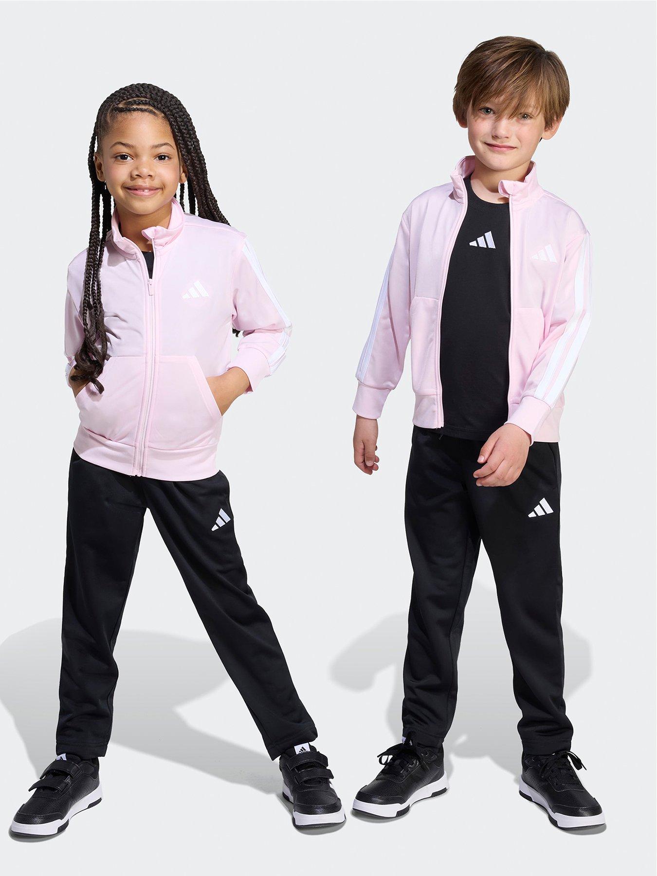 adidas-sportswear-kids-girls-essentials-climacool-tracksuit-pink-black