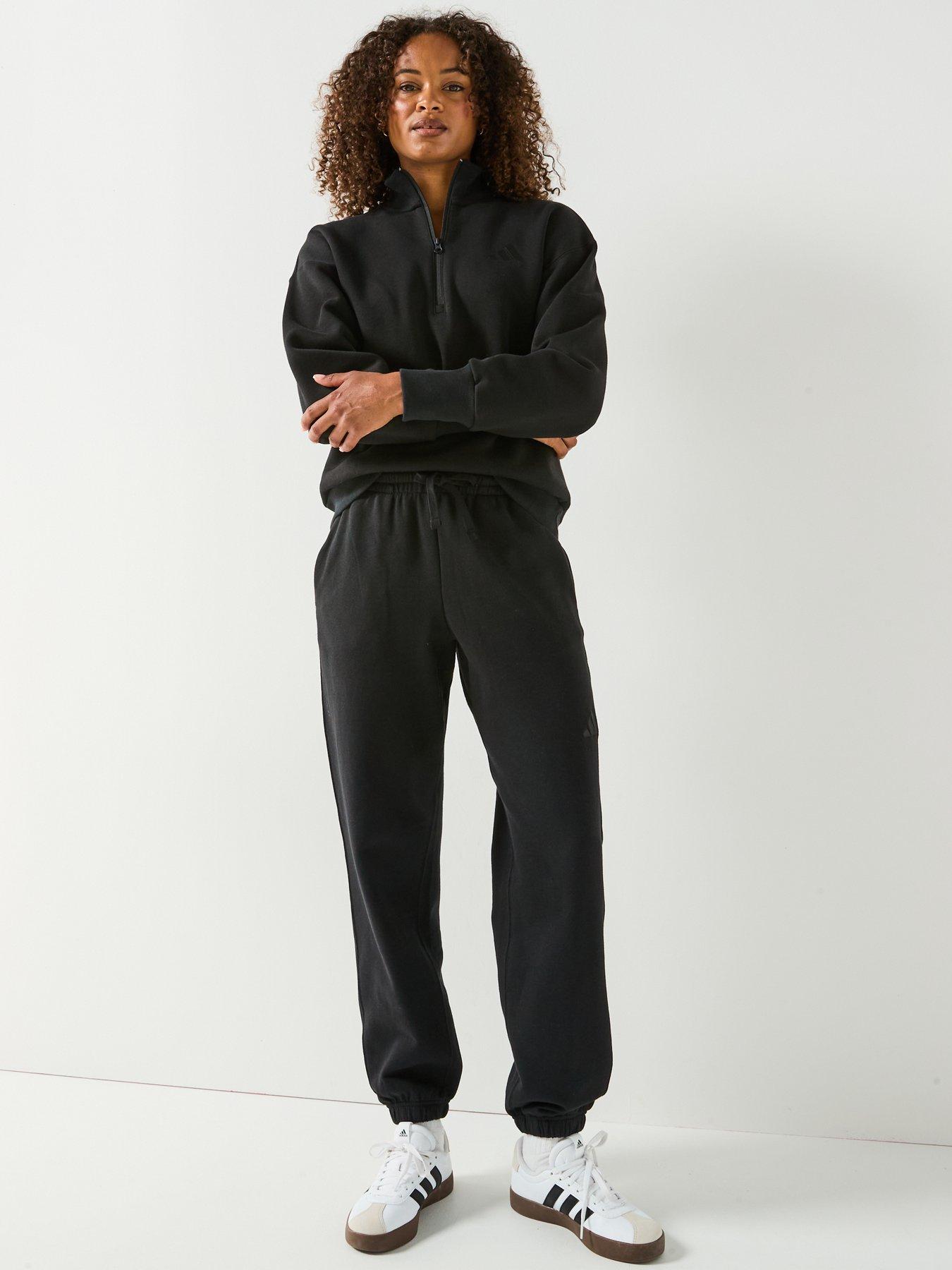 Image 5 of 6 of adidas Sportswear Women's All Szn Fleece Quarter-zip Sweatshirt - Black