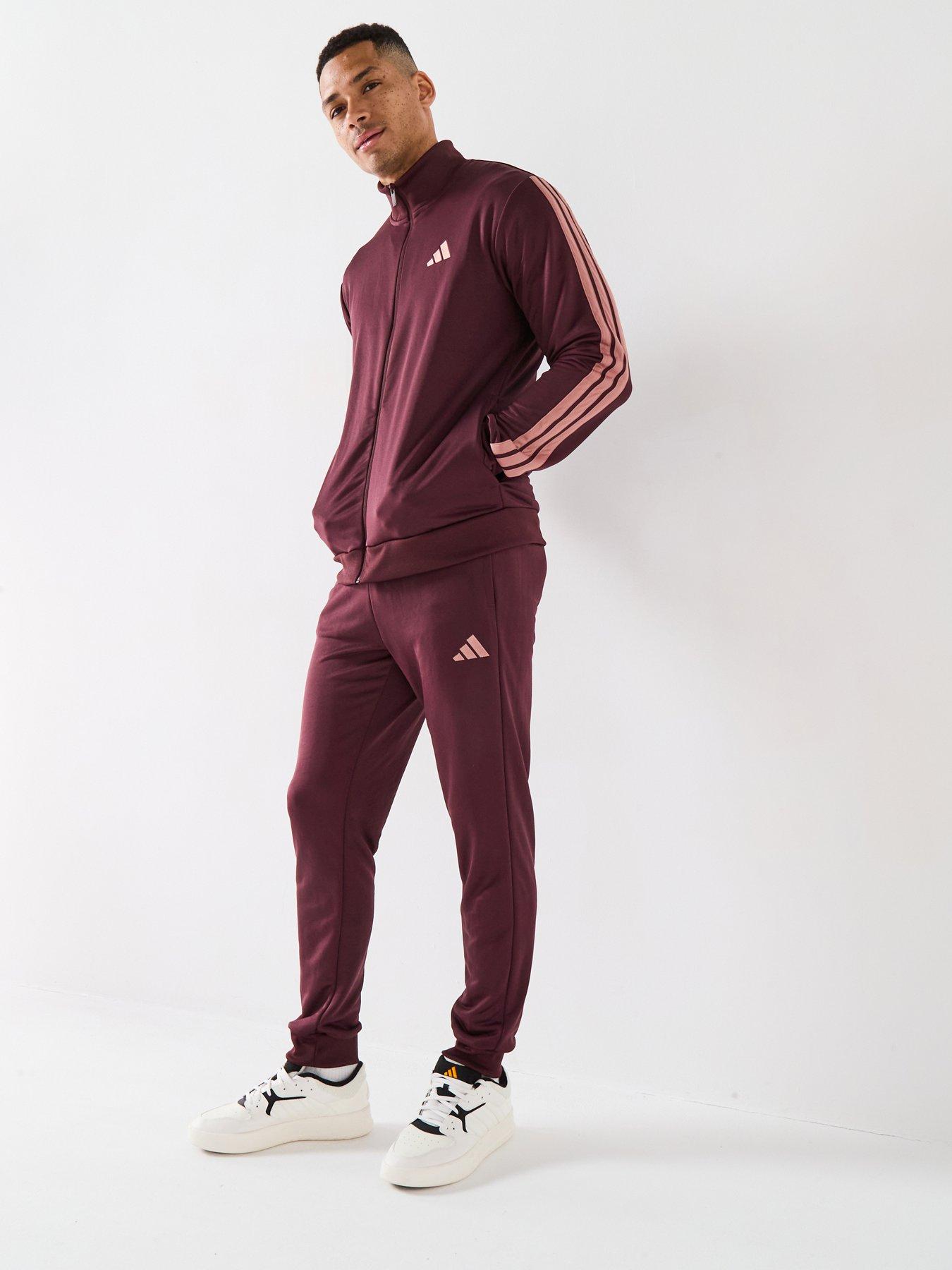 adidas Sportswear Men's Sportswear 3-stripes French Terry Tracksuit - Red