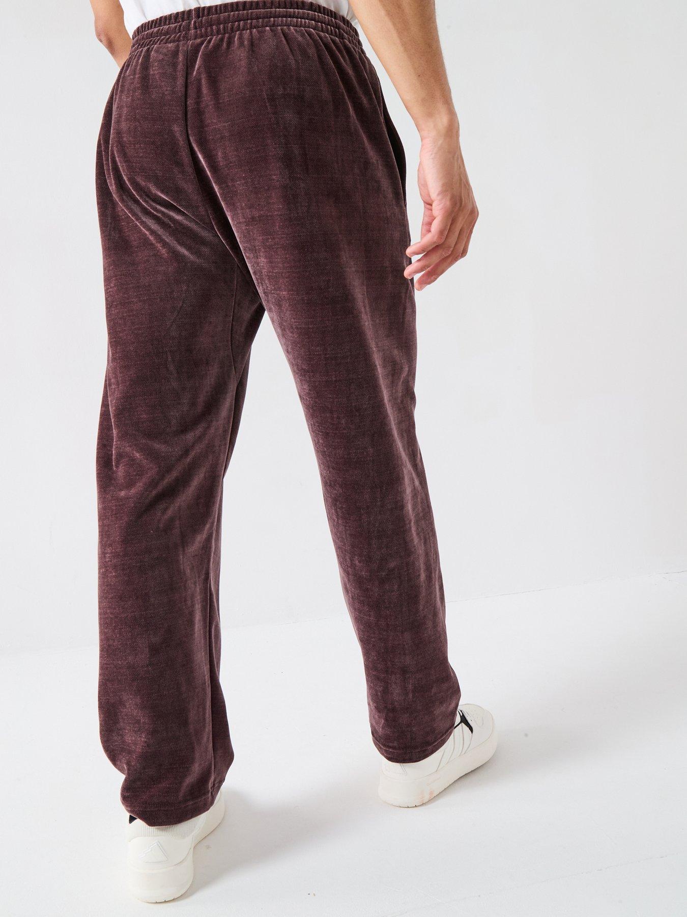  image of adidas-sportswear-mens-all-szn-luxe-open-hem-pants-brown