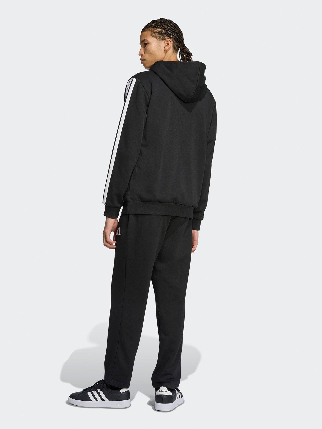 Image 2 of 5 of adidas Sportswear Men's Colorblock Hooded Tracksuit - Black