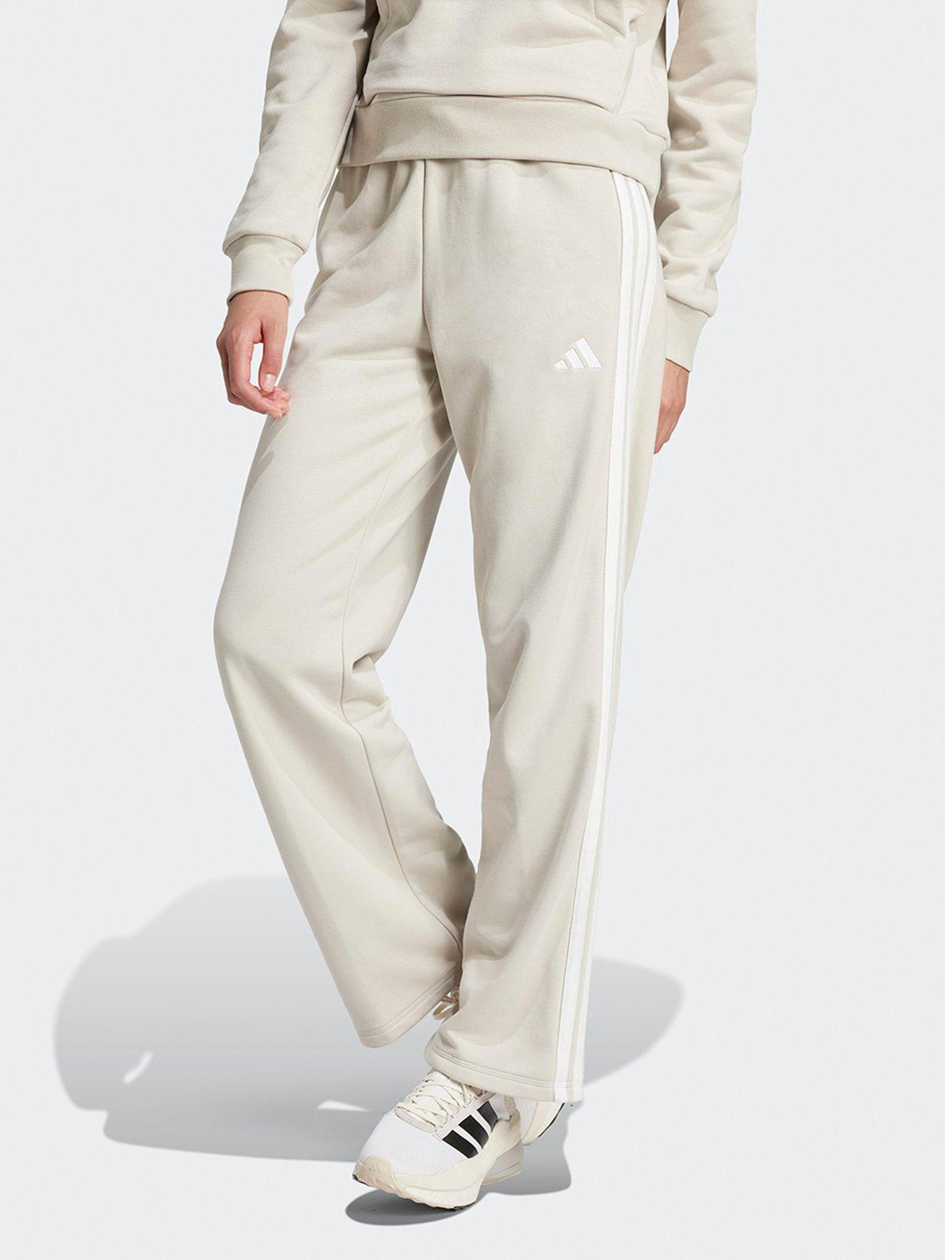 undefined Women's Essentials 3-Stripes French Terry Joggers - Grey