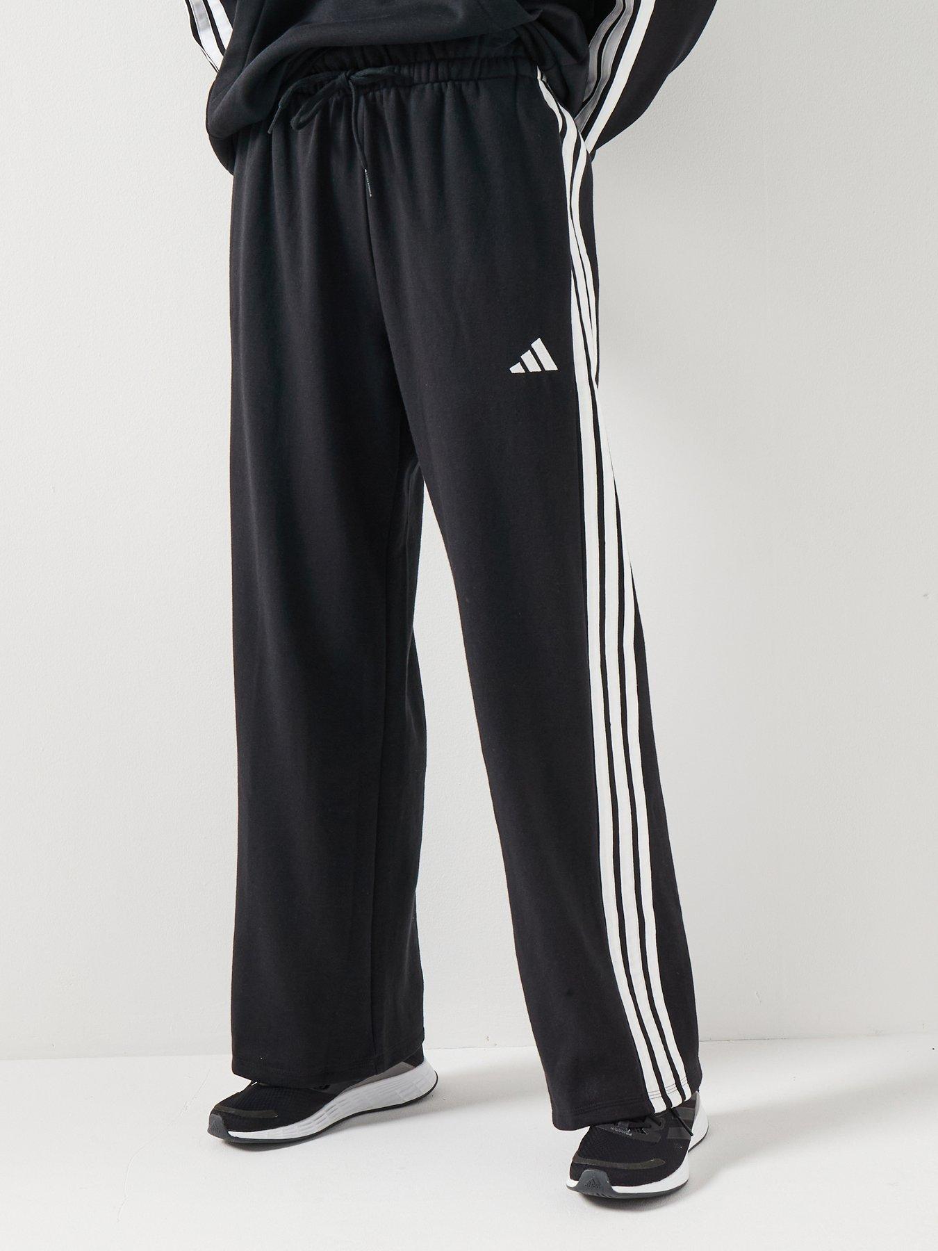 Image 1 of 4 of adidas Sportswear Women's Essentials 3-Stripes French Terry Joggers - Black
