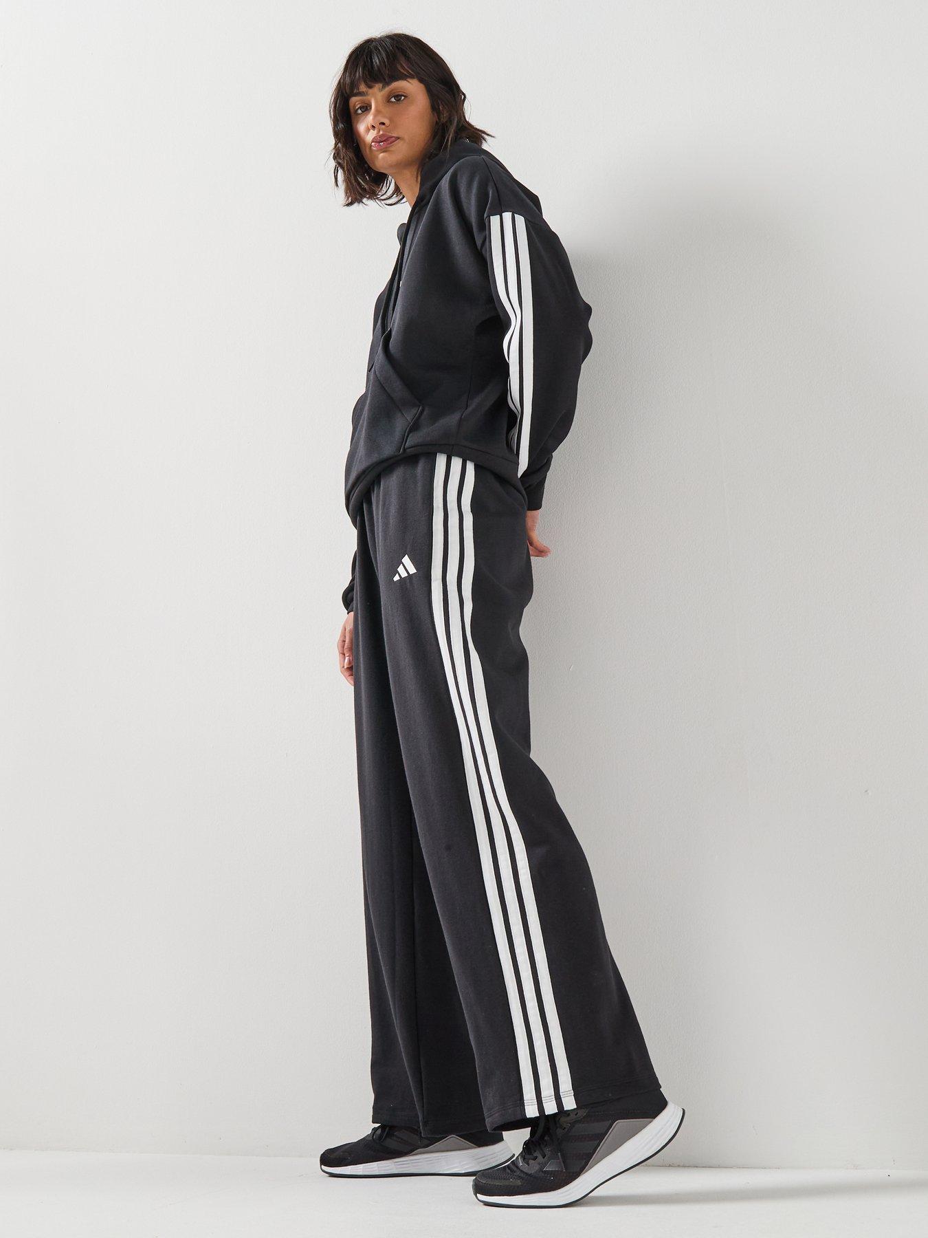 Image 3 of 4 of adidas Sportswear Women's Essentials 3-Stripes French Terry Joggers - Black
