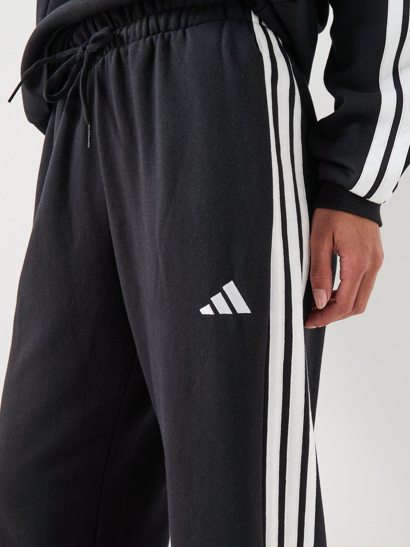 Image 4 of 4 of adidas Sportswear Women's Essentials 3-Stripes French Terry Joggers - Black