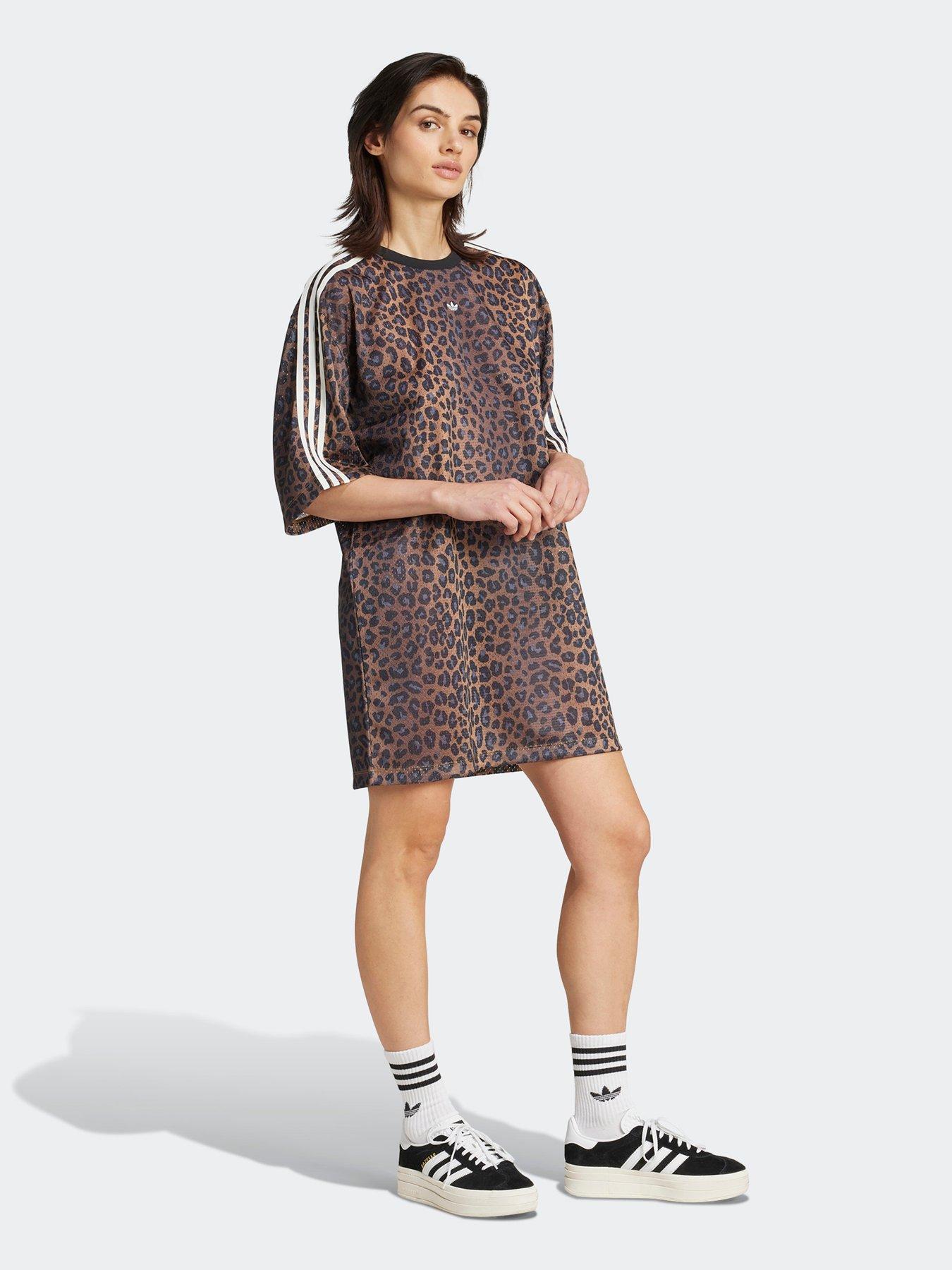 Image 3 of 5 of adidas Originals Women's Leopard Tee Dress