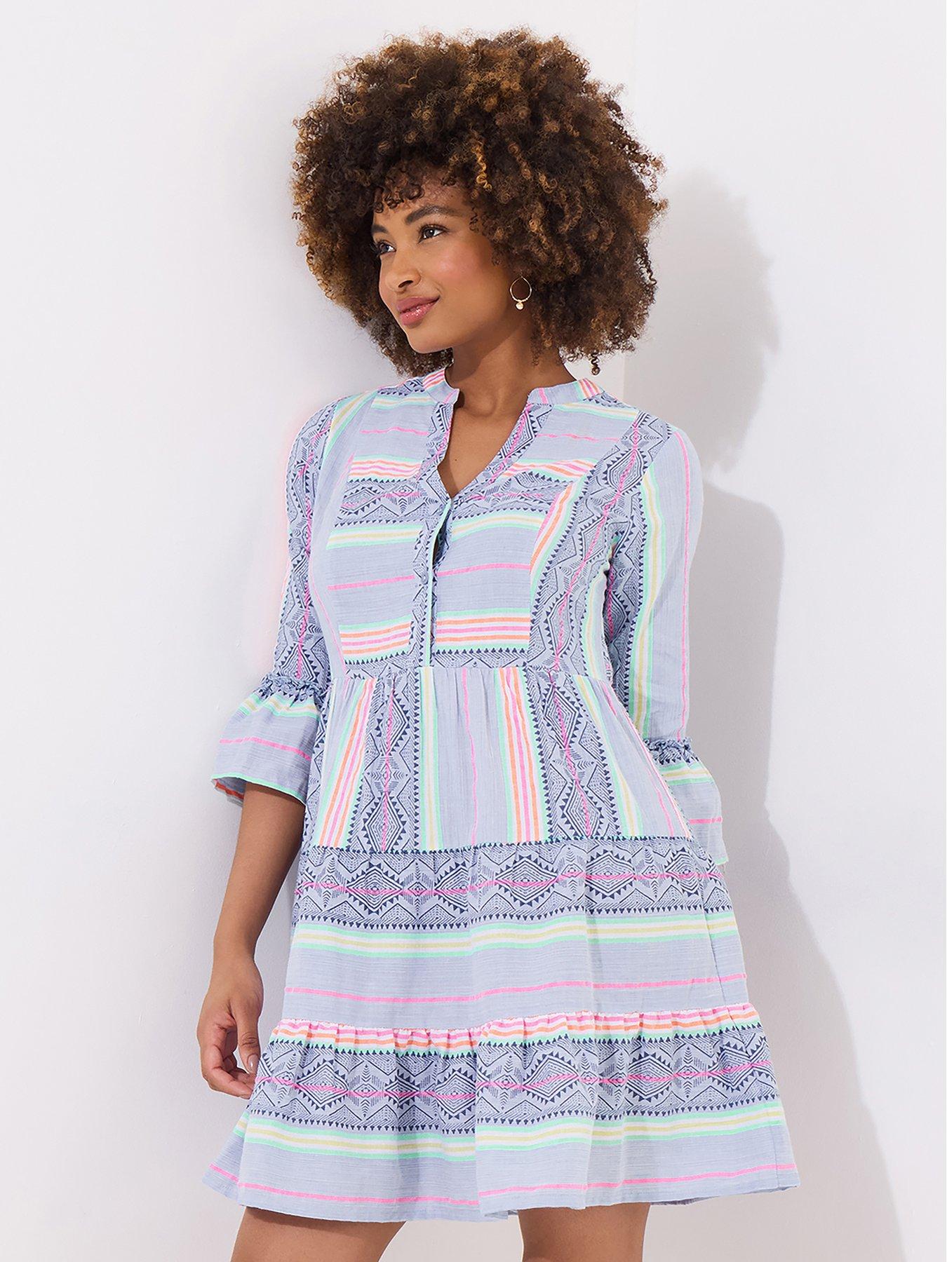 Joe Browns All new Summer Stripe Tunic Dress - Blue