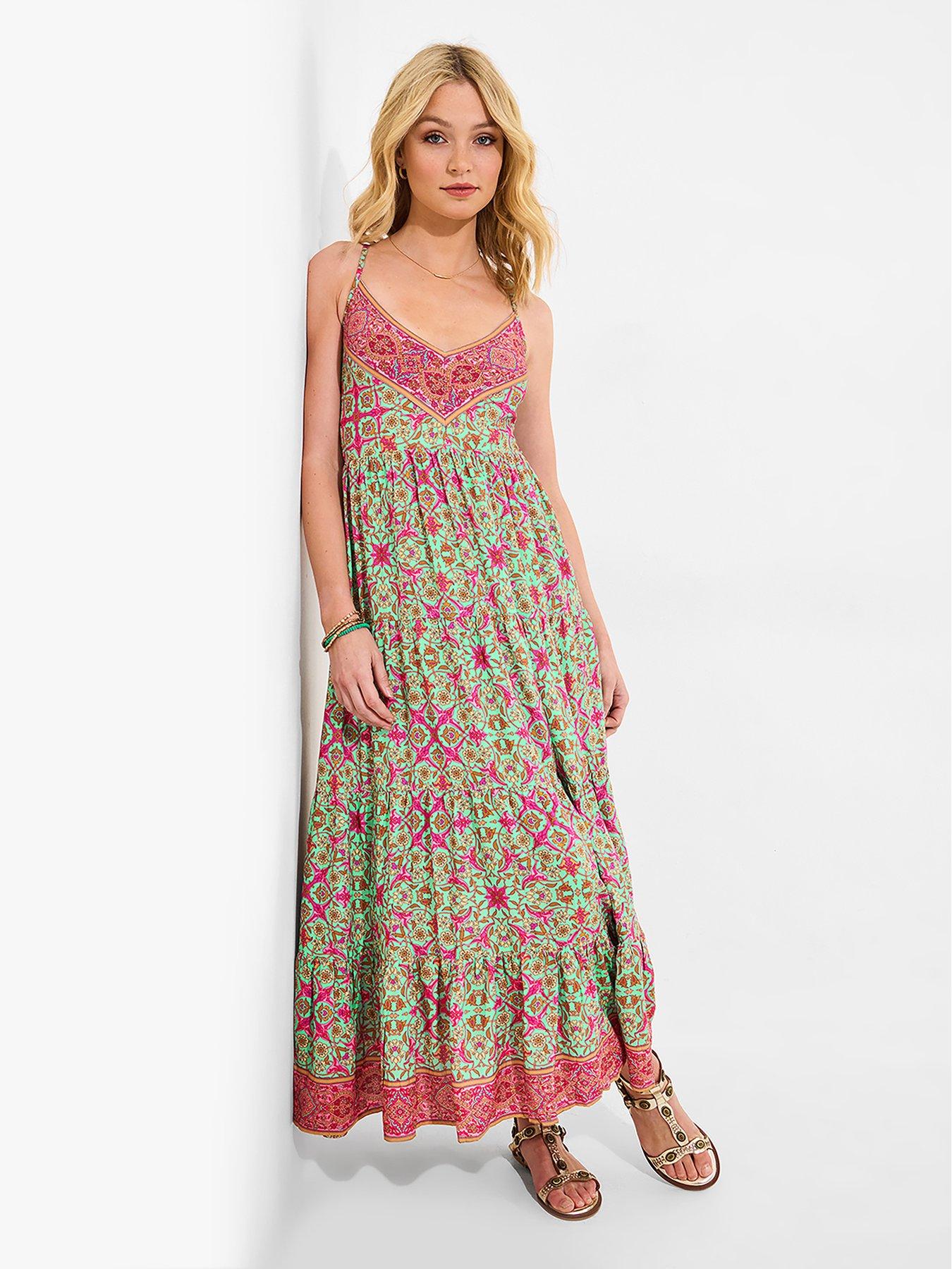 undefined Petite Paradise Printed Maxi Dress - Multi