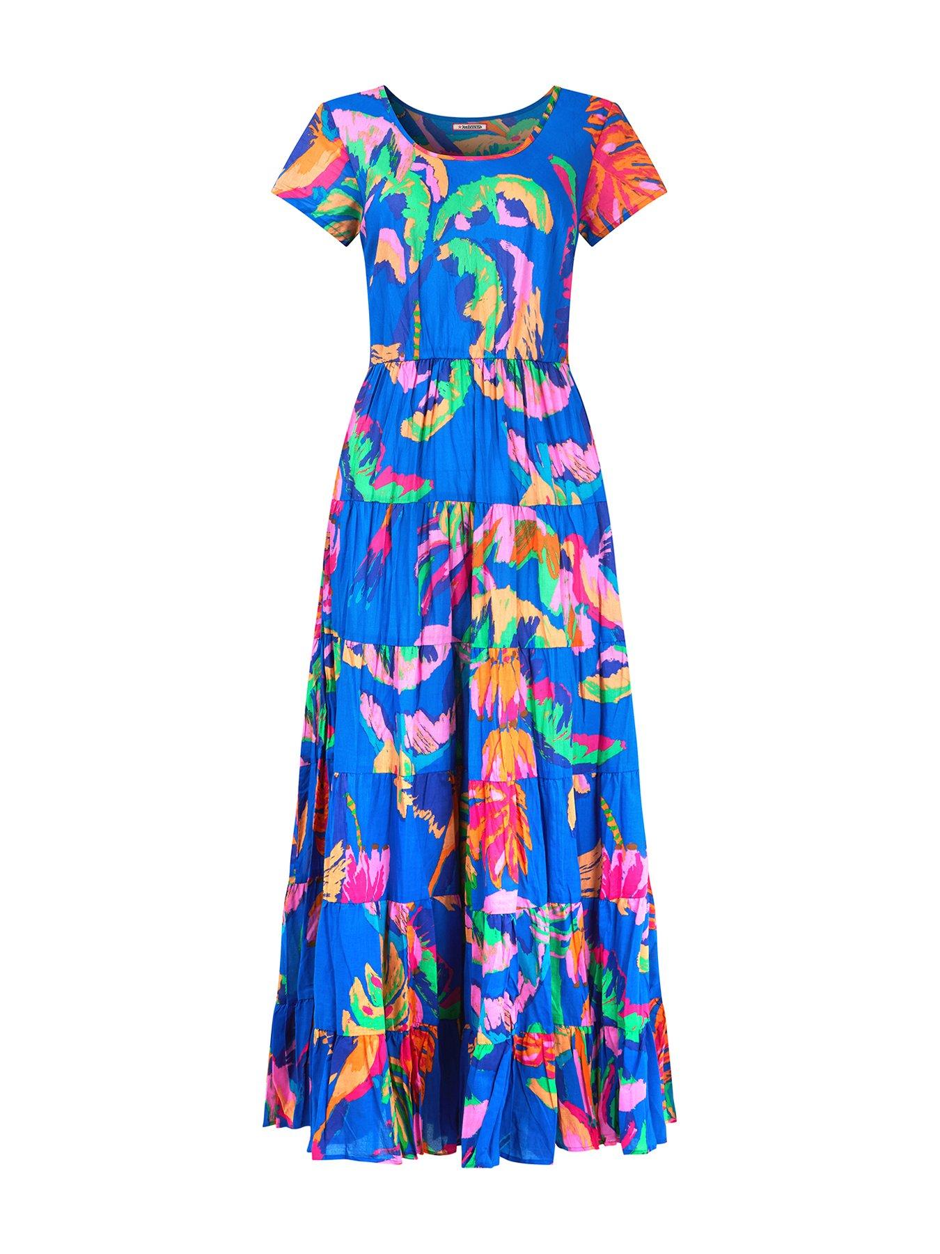 princess polly baby blue dress Joe Browns Petite Sensational Summer Crinkle Cotton Dress - Blue