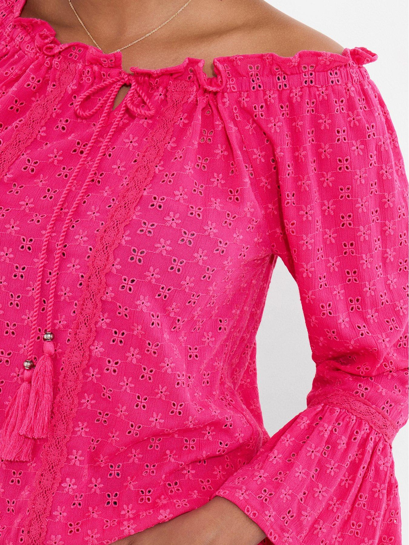  image of joe-browns-prettiest-broderie-top-pink