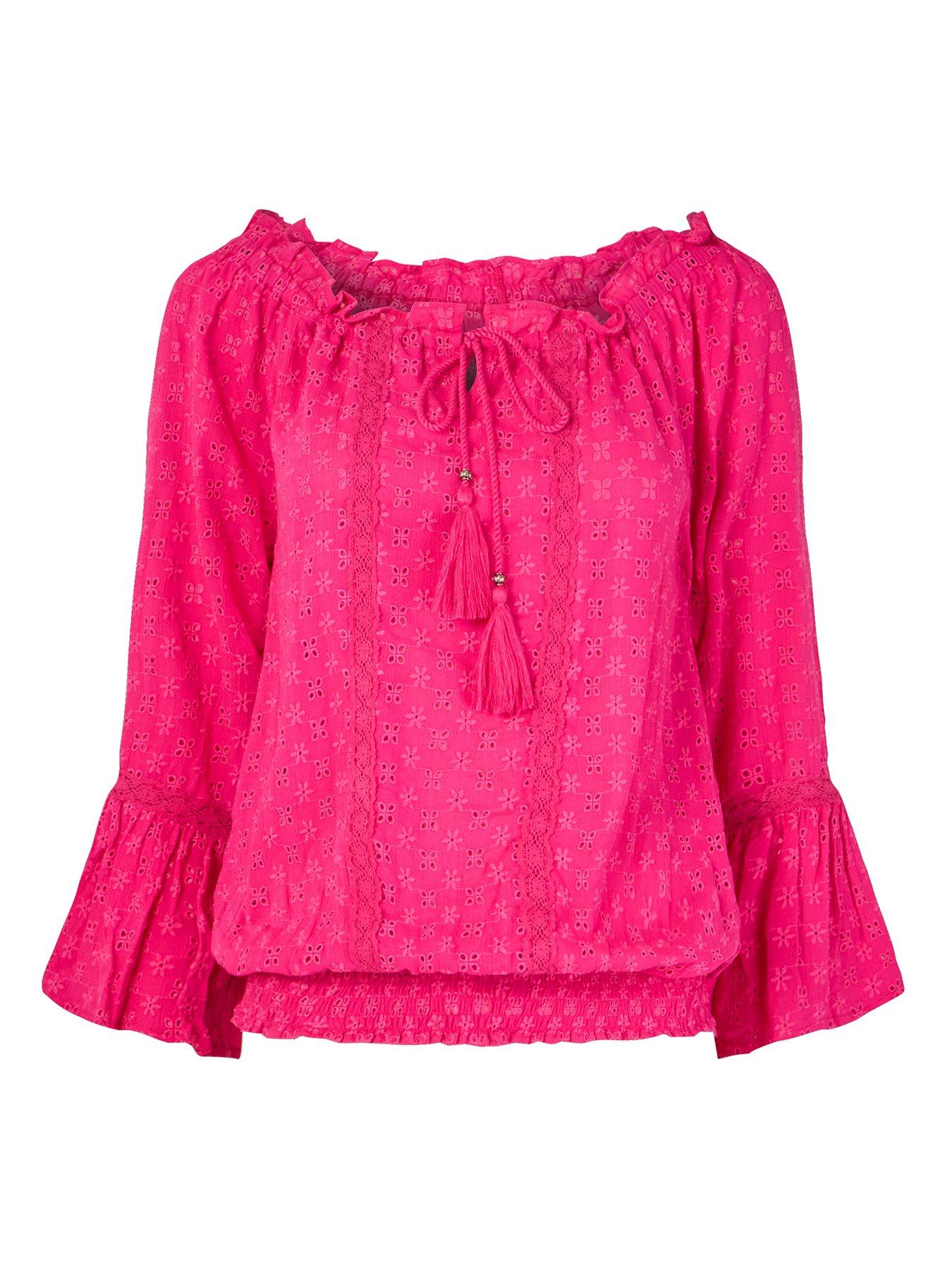  image of joe-browns-prettiest-broderie-top-pink