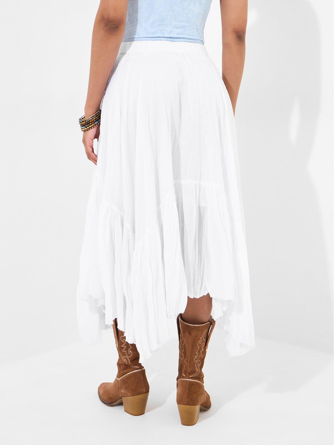  image of joe-browns-boho-dreams-layered-skirt-white