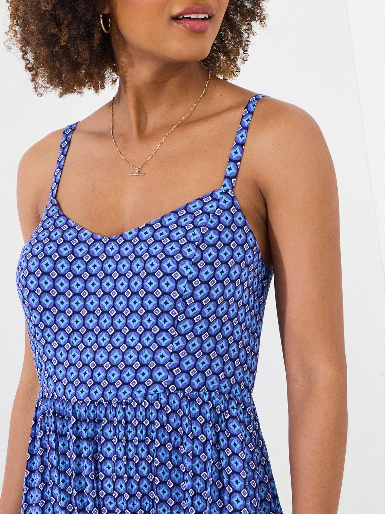  image of joe-browns-gina-printed-maxi-dress-blue
