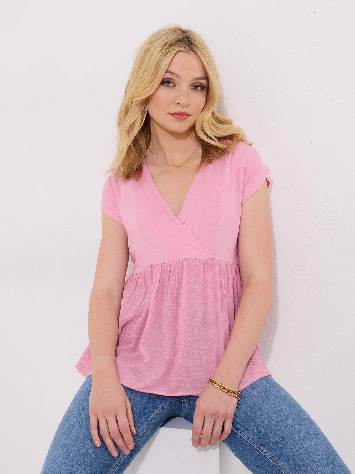 undefined Casual Charm Loose Fit Top - Pink