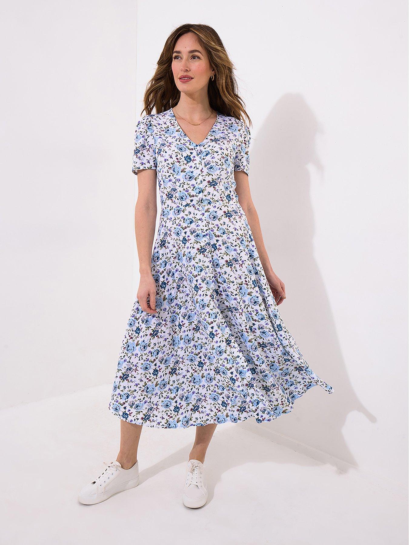  image of joe-browns-marissa-floral-dress-white