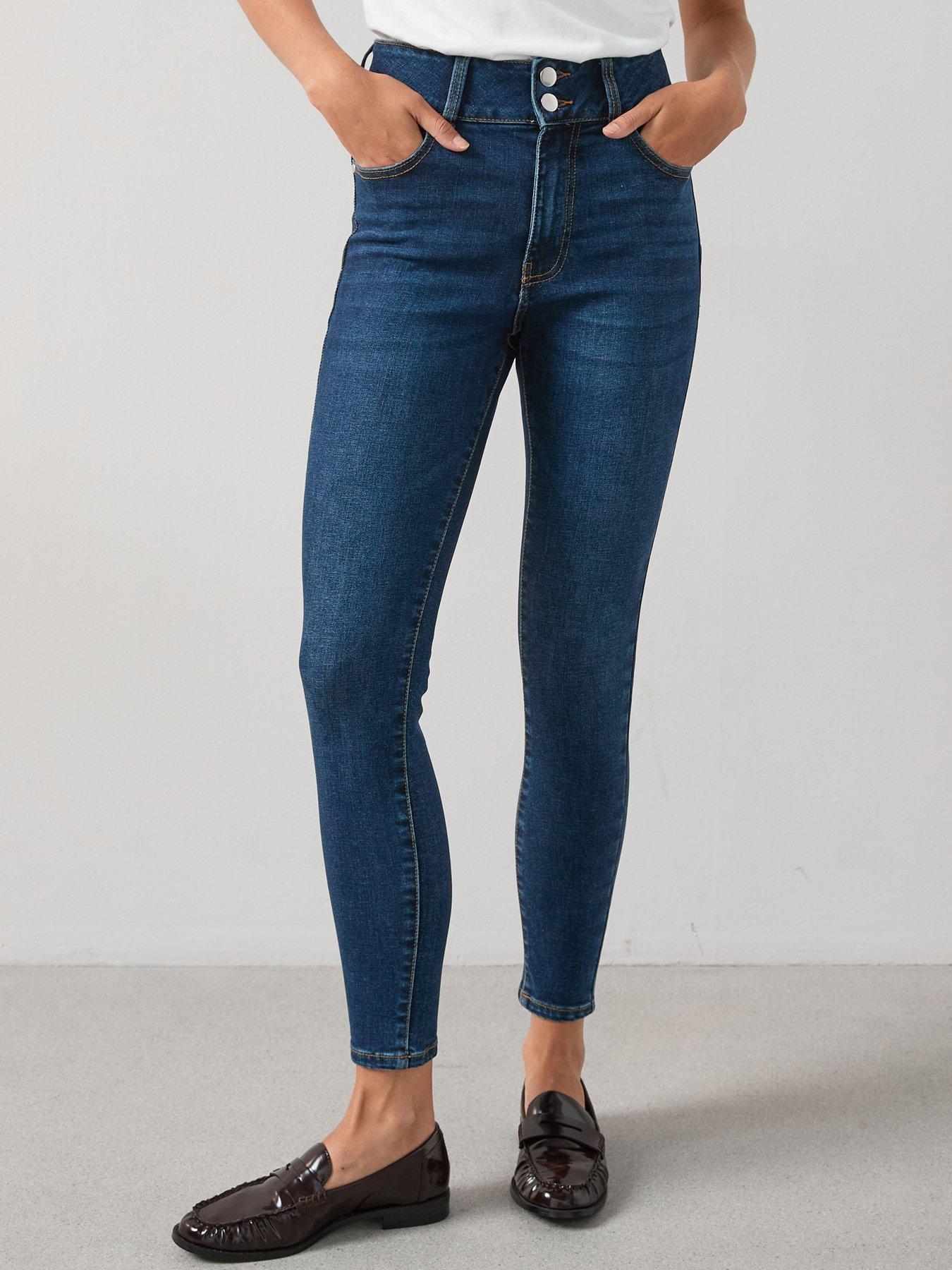 undefined Shaping Skinny Jeans - Dark Wash