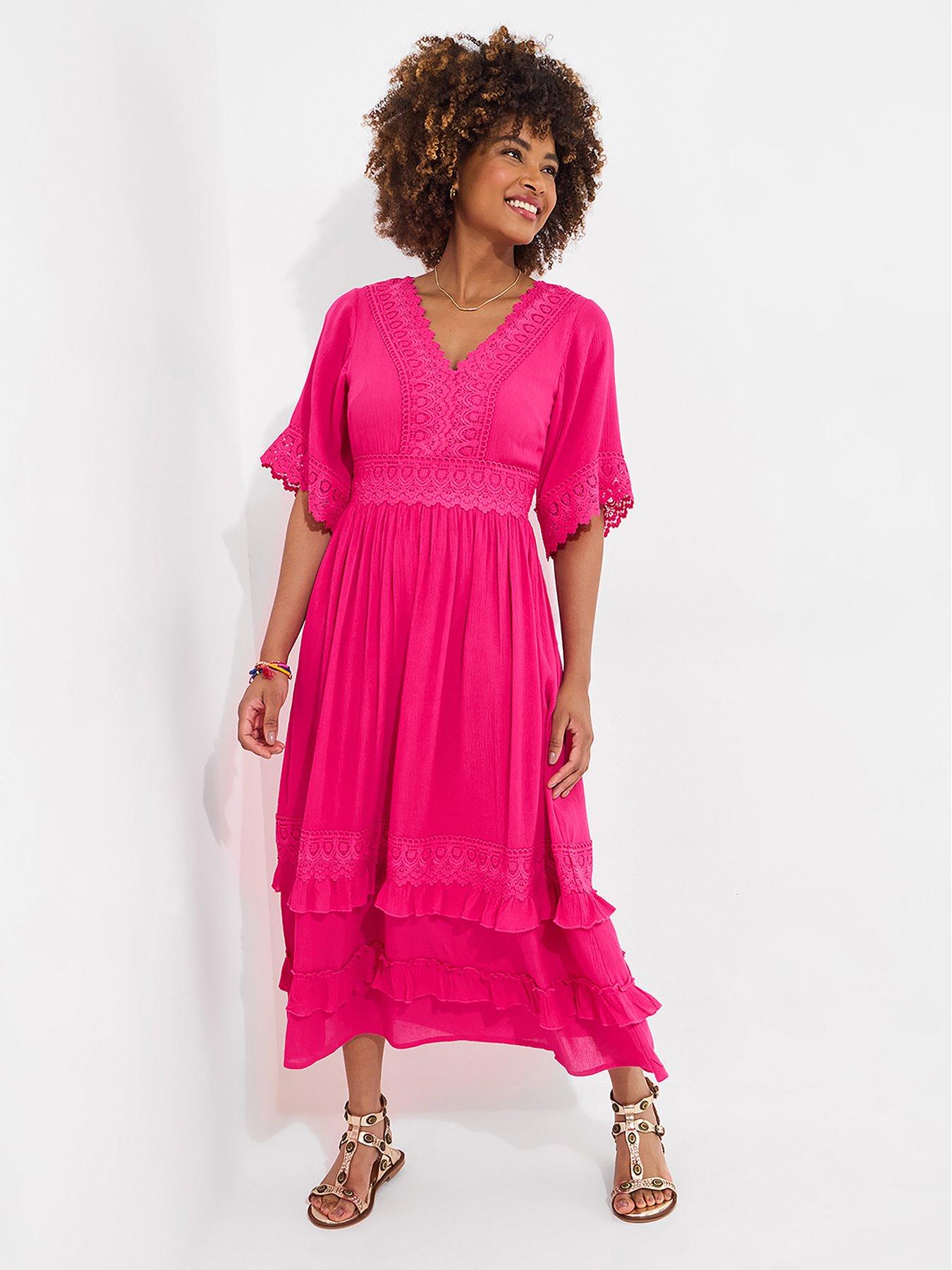 Joe Browns Petite Boho Days Maxi Dress - Pink