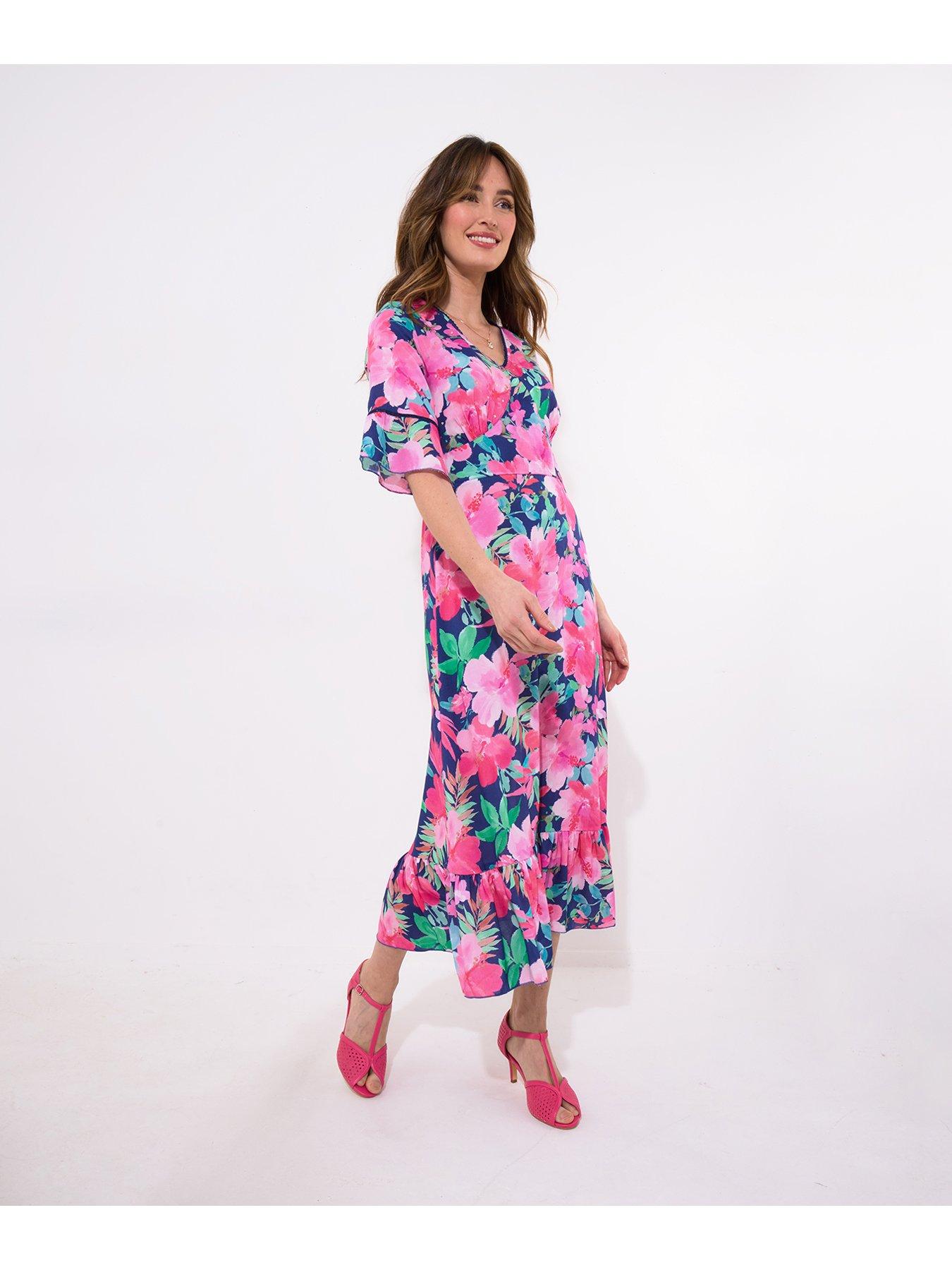 joe browns blue floral dress Buy Joe Browns Blue Petite Floral Printed Woven Halterneck Dress from Next  USA