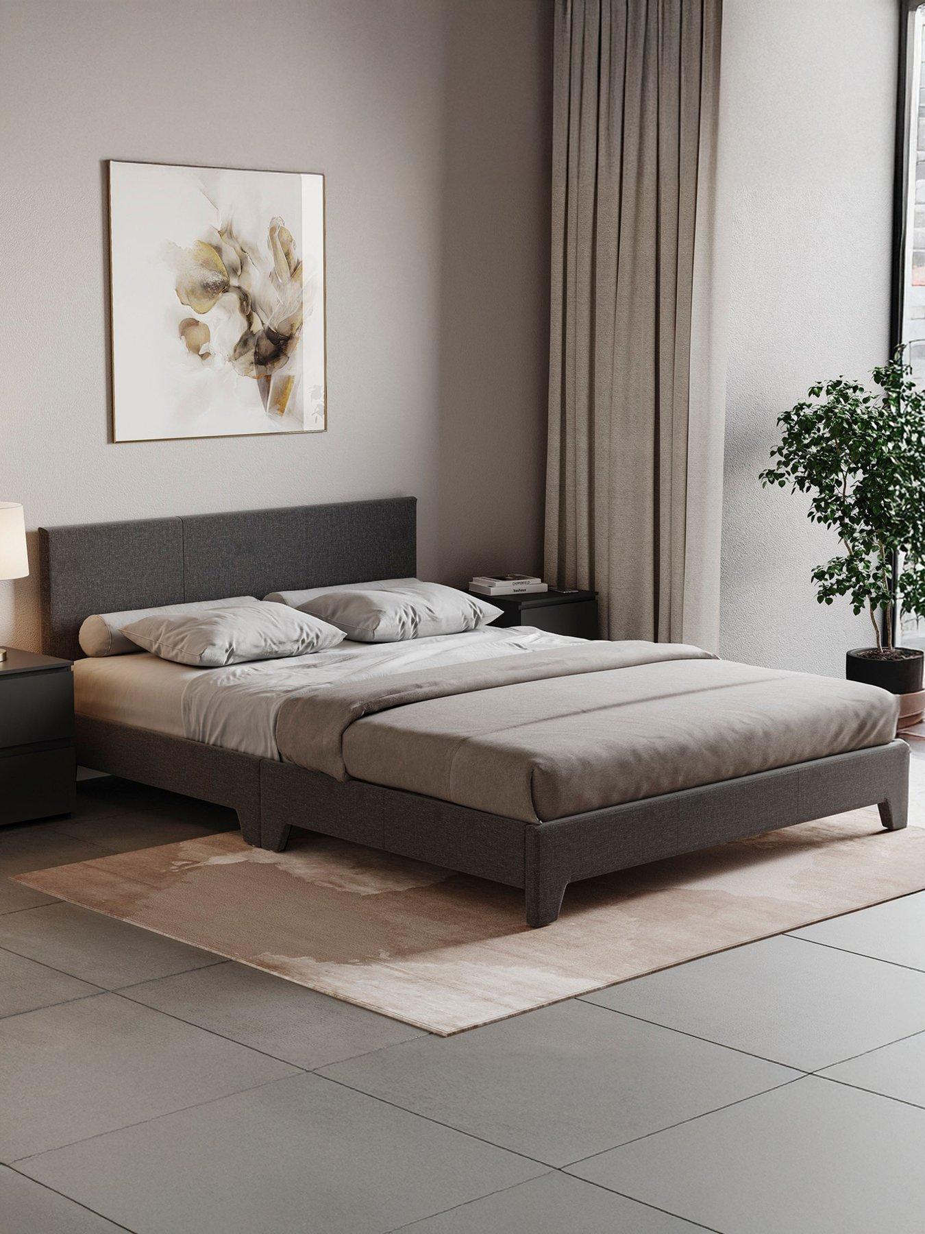 Vida Designs Victoria Linen Double Bed