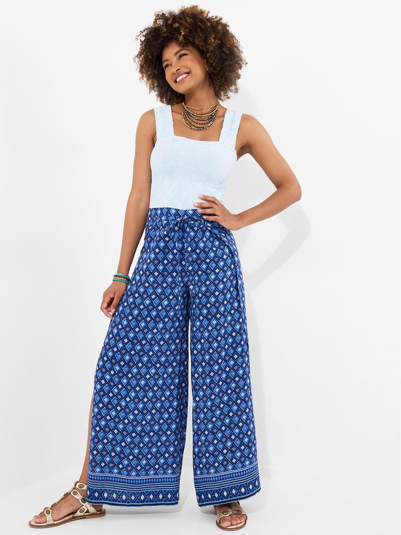  image of joe-browns-thats-a-wrap-beach-trousers-blue