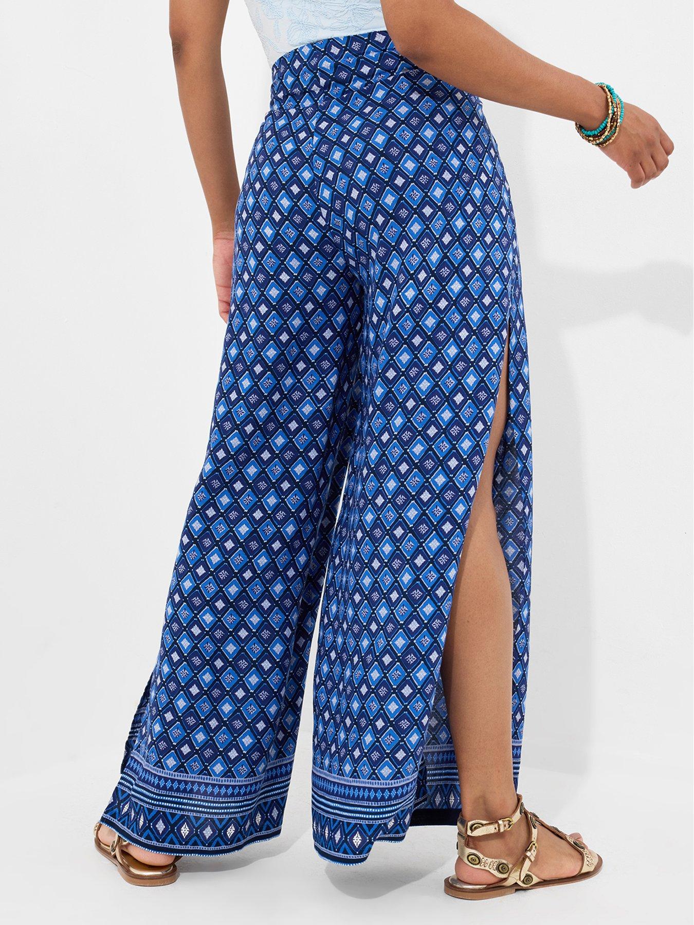  image of joe-browns-thats-a-wrap-beach-trousers-blue