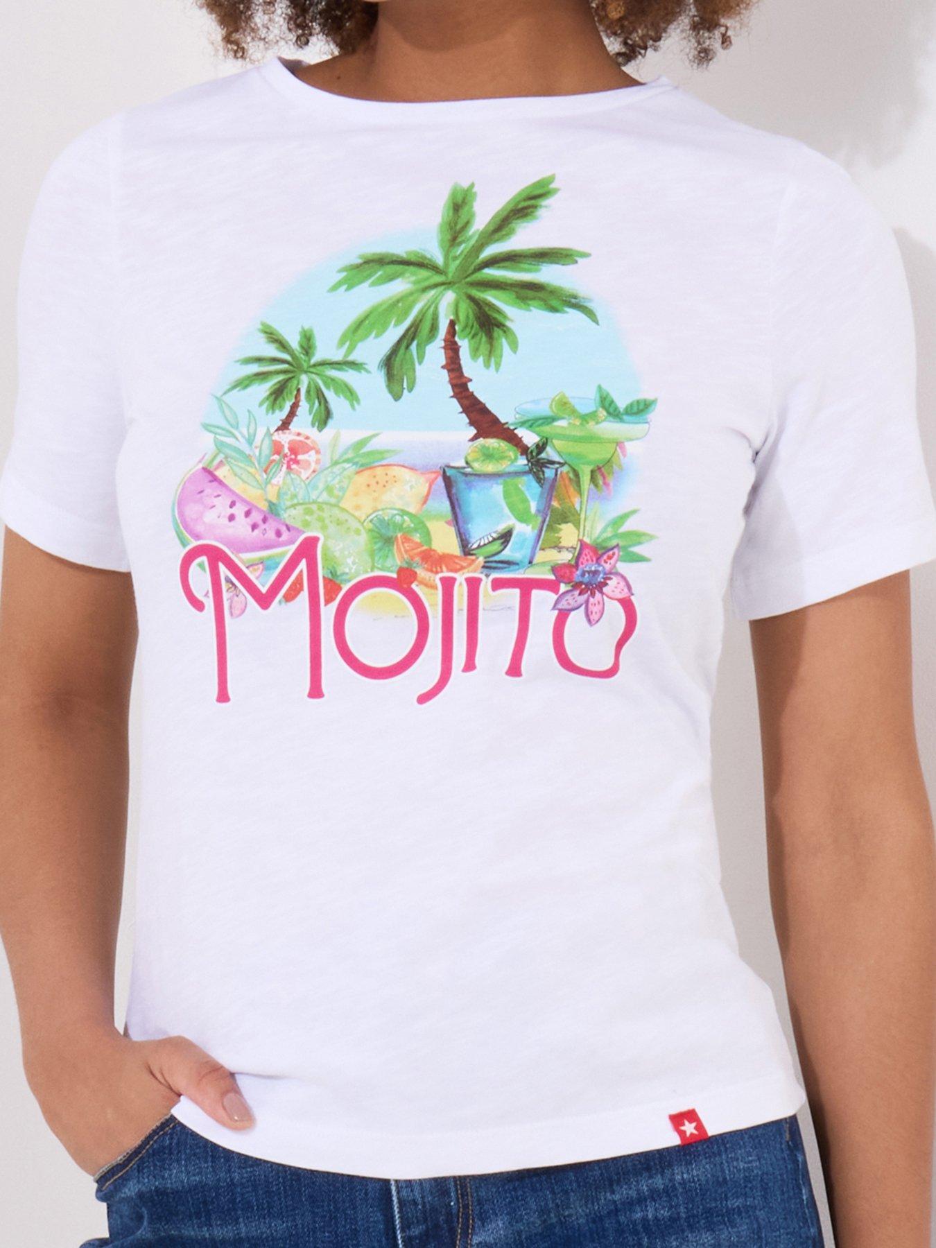  image of joe-browns-make-mine-a-mojito-graphic-tee-white