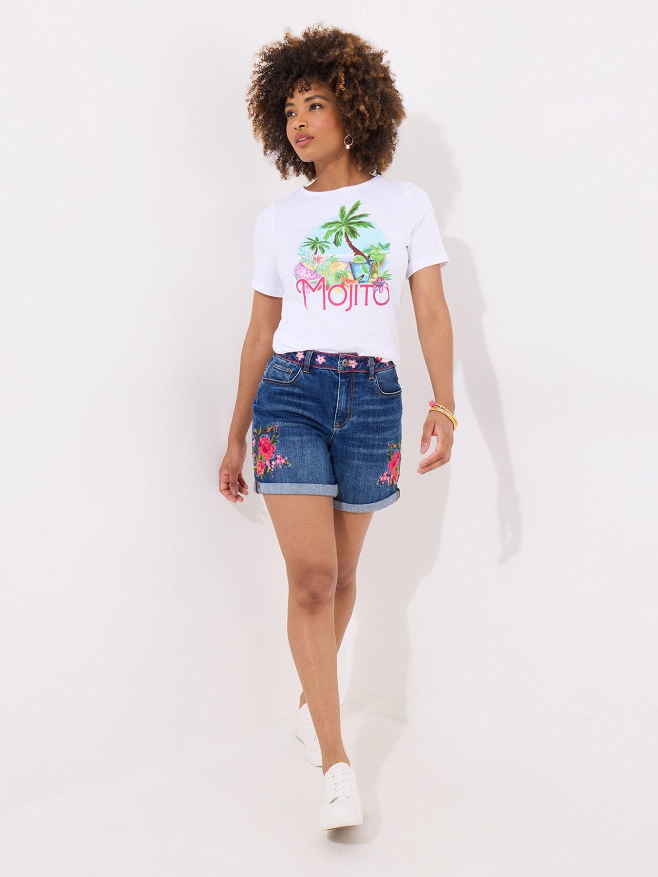  image of joe-browns-make-mine-a-mojito-graphic-tee-white