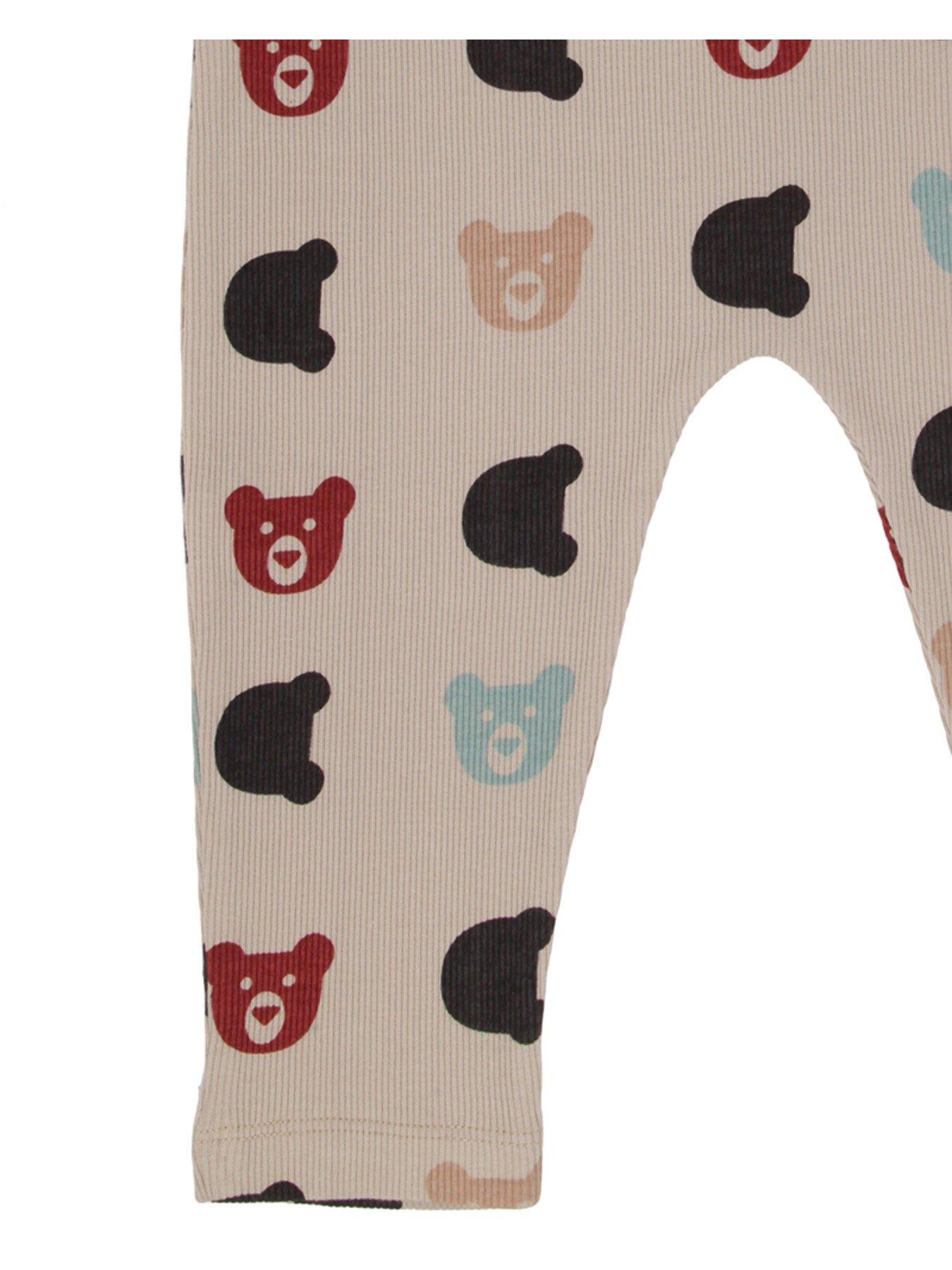  image of turtledove-london-kids-rib-bear-dungarees-stone