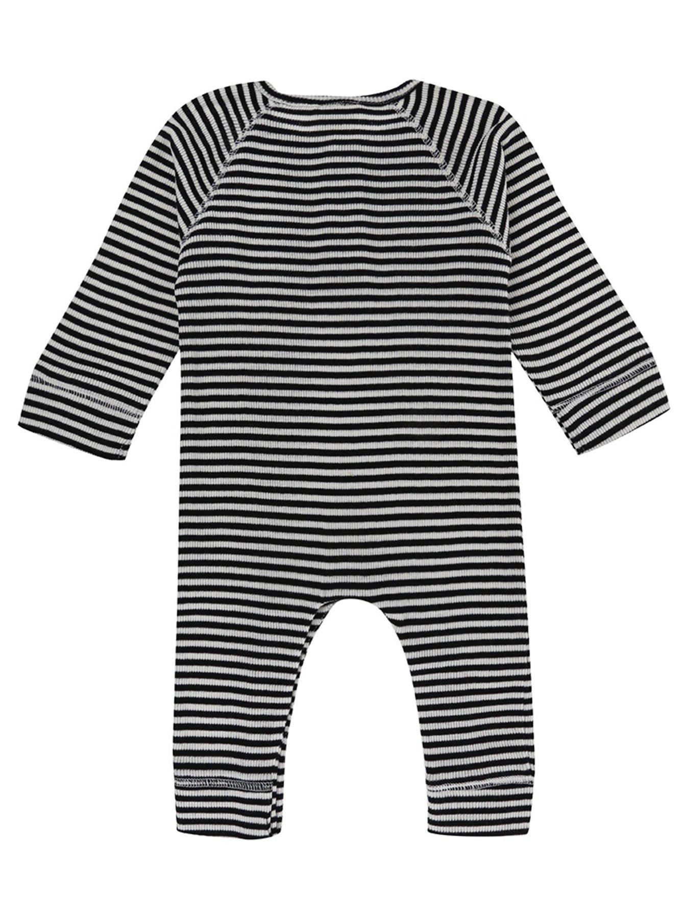  image of turtledove-london-baby-stripe-rib-playsuit-multi