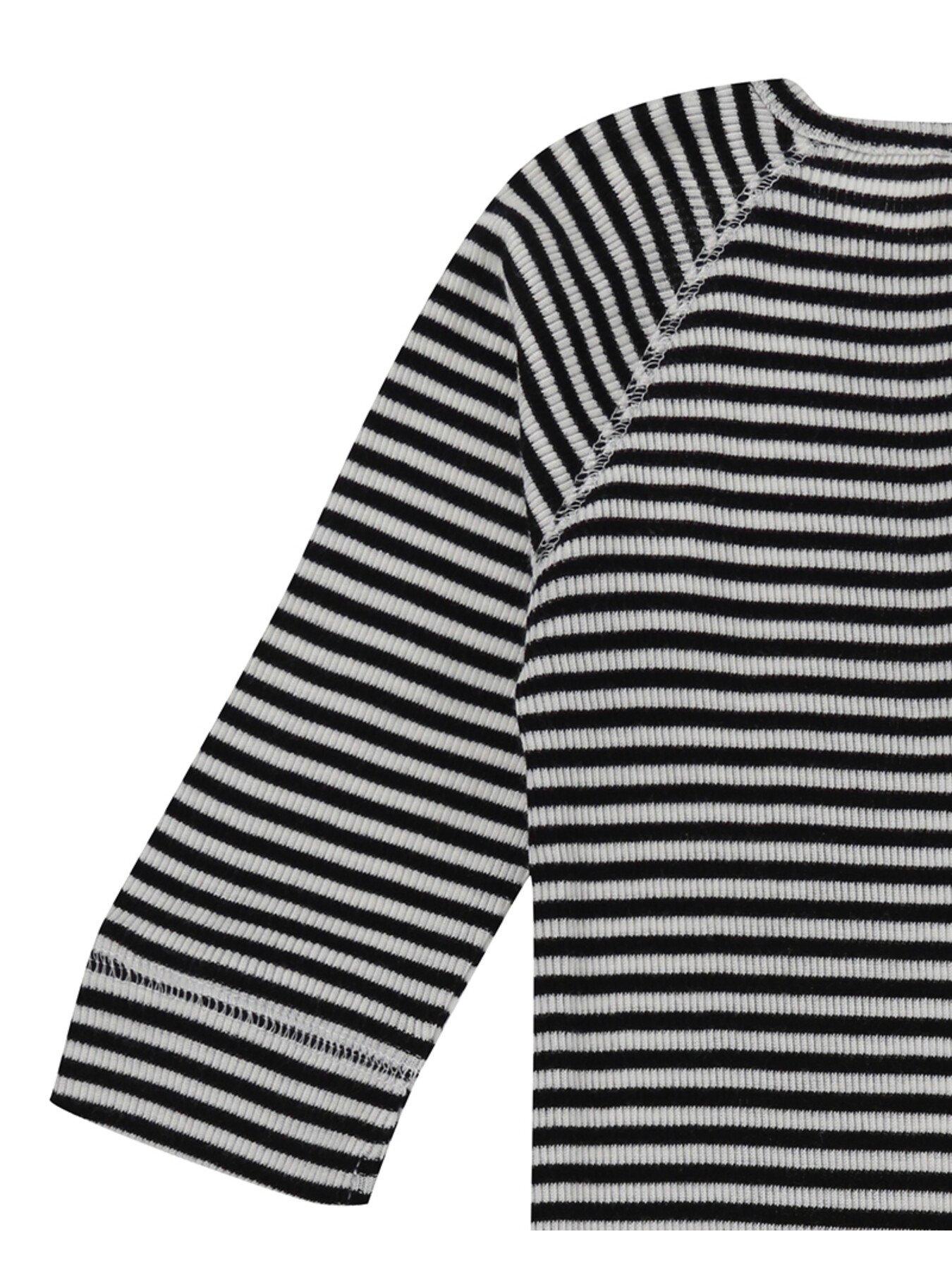  image of turtledove-london-baby-stripe-rib-playsuit-multi