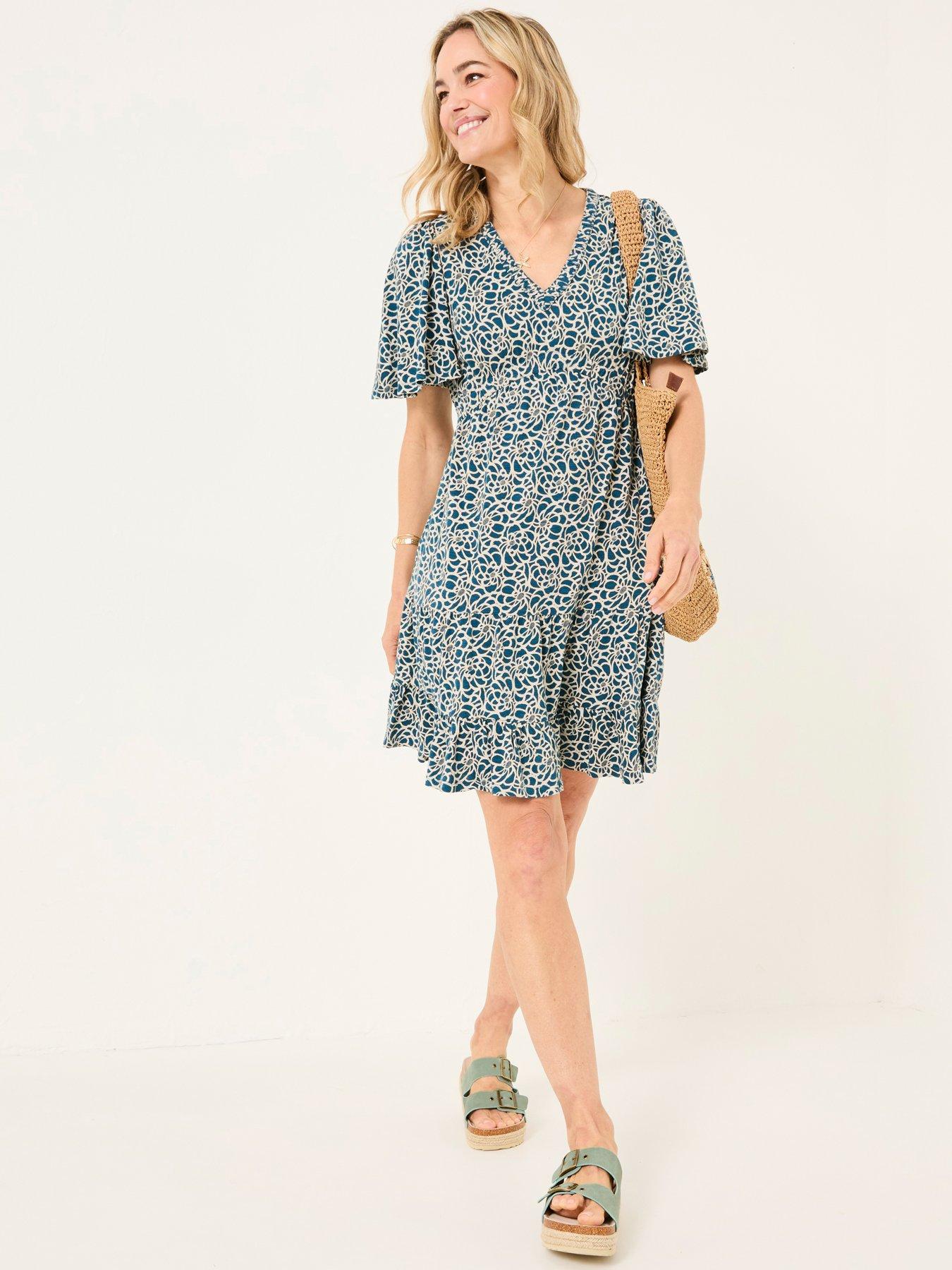 knee length dresses for ladies 5D x Stellar Dust Cowl Hooded Mini Dress