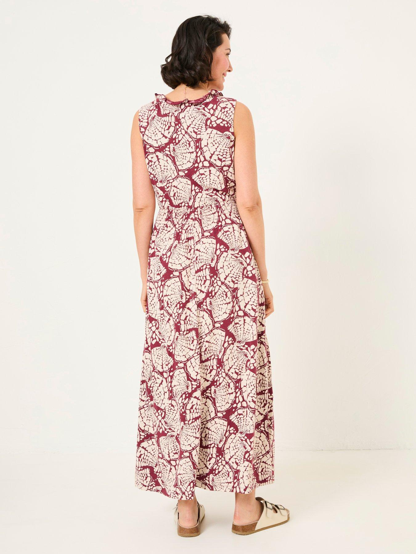 stillFront image of fatface-ellie-shells-maxi-dress-red