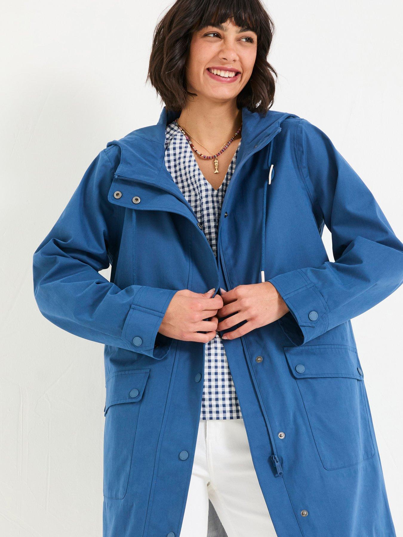  image of fatface-lola-waterproof-coat-navy