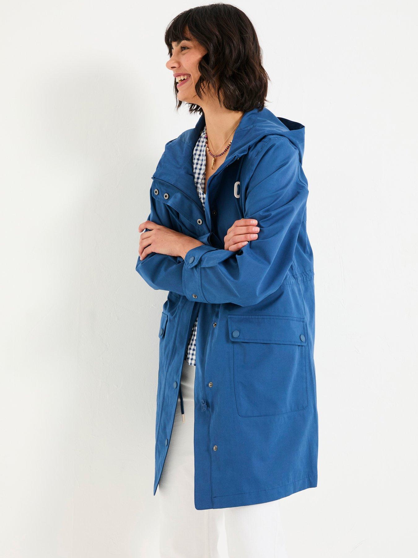  image of fatface-lola-waterproof-coat-navy