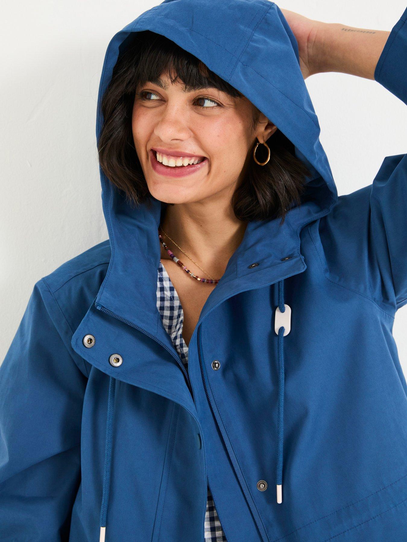  image of fatface-lola-waterproof-coat-navy