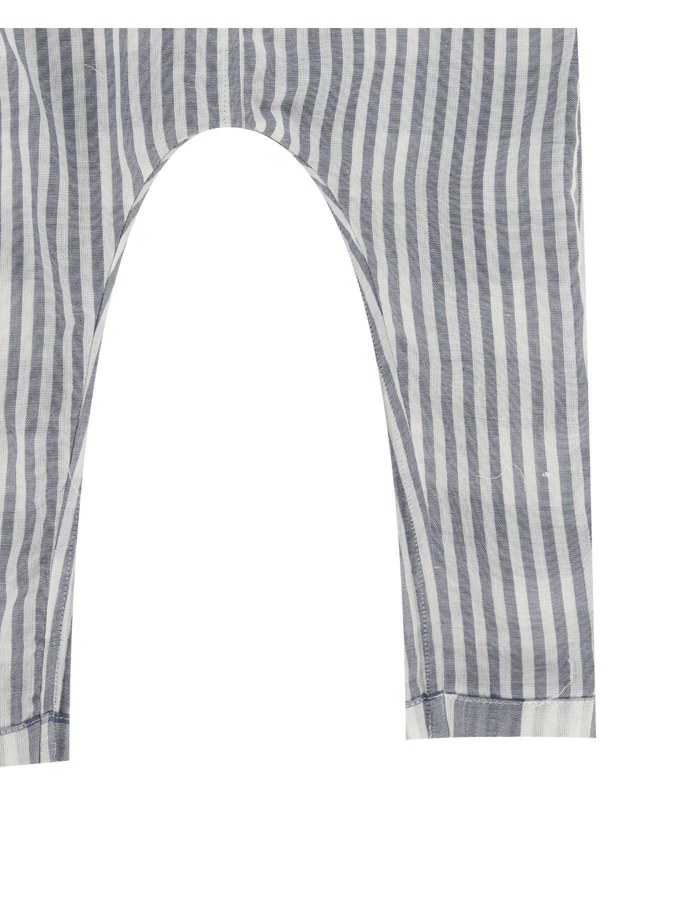  image of turtledove-london-kids-marine-check-easy-fit-reversible-dungarees-blue