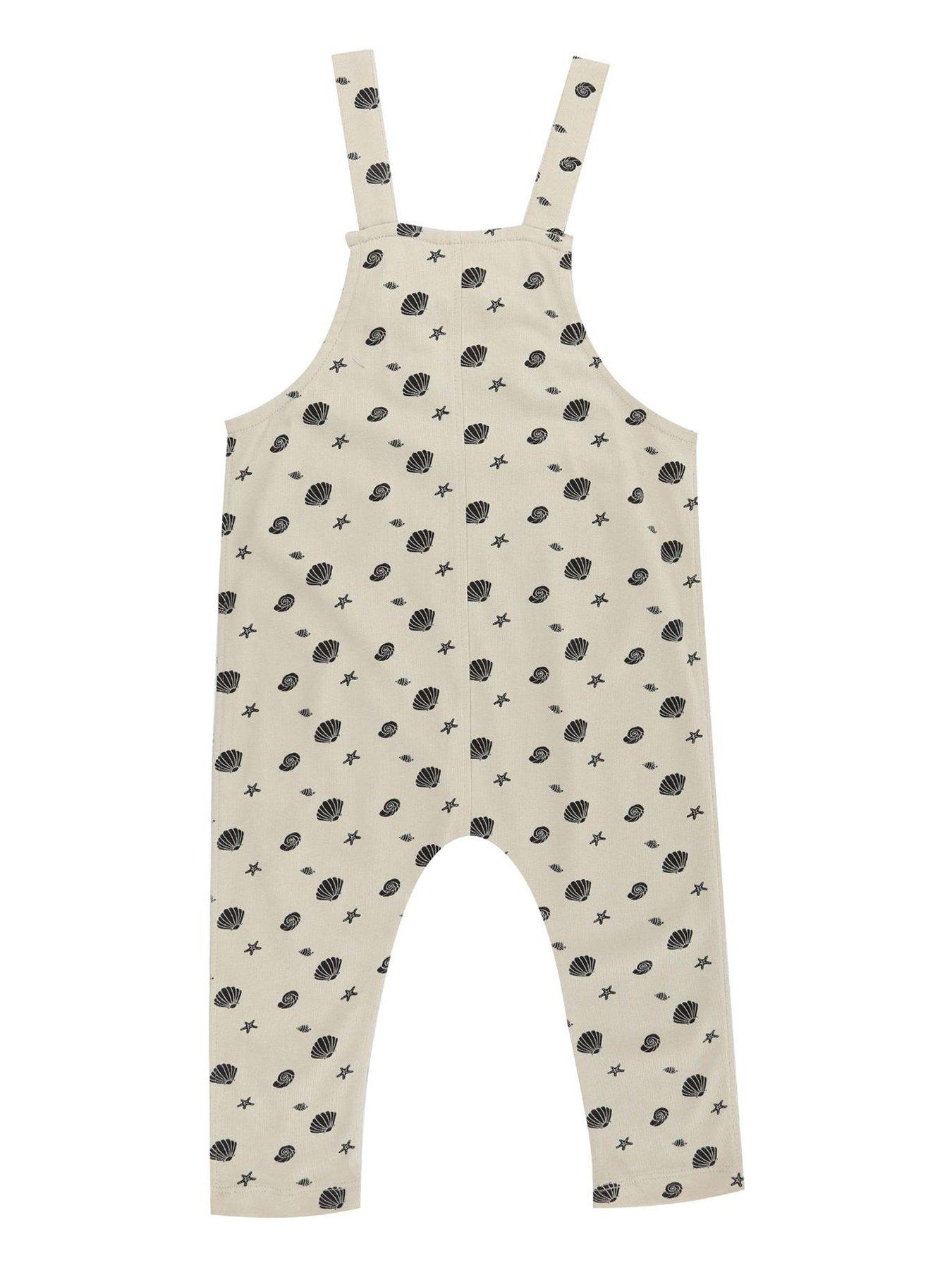  image of turtledove-london-kids-seashell-dungarees-sand