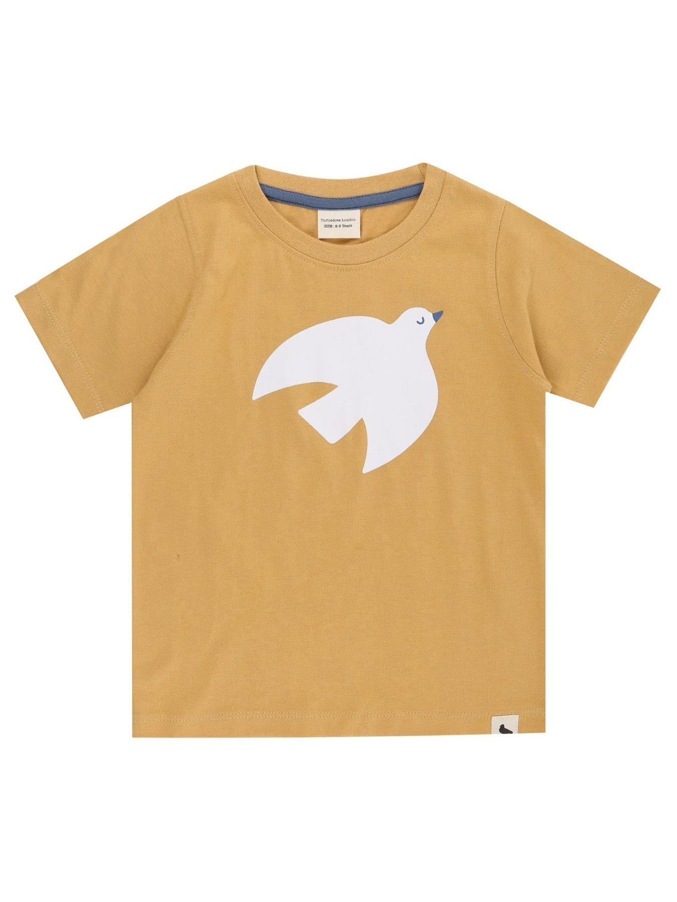 turtledove-london-kids-bird-motif-print-t-shirt-golden