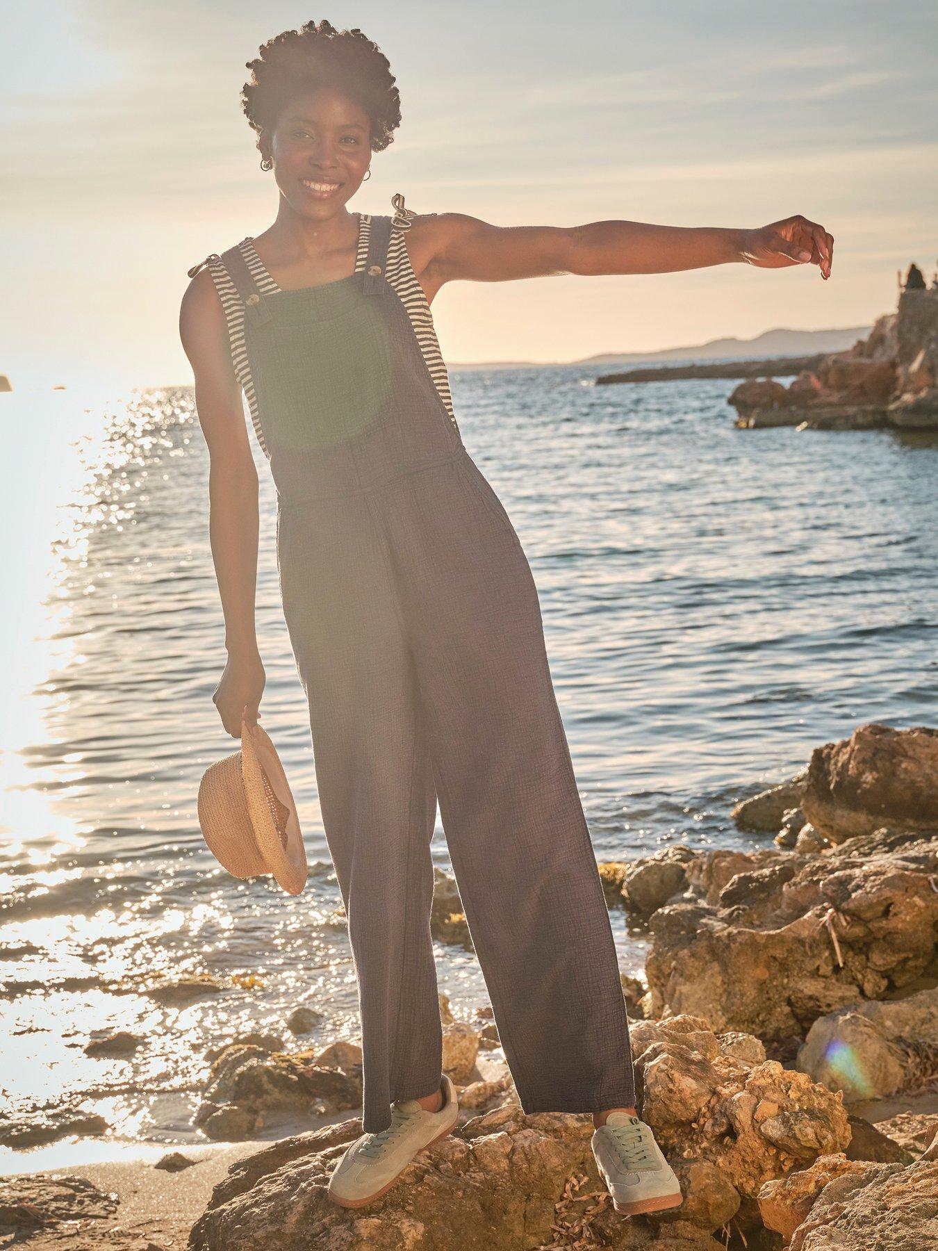 FatFace Doubles Jumpsuit - Navy