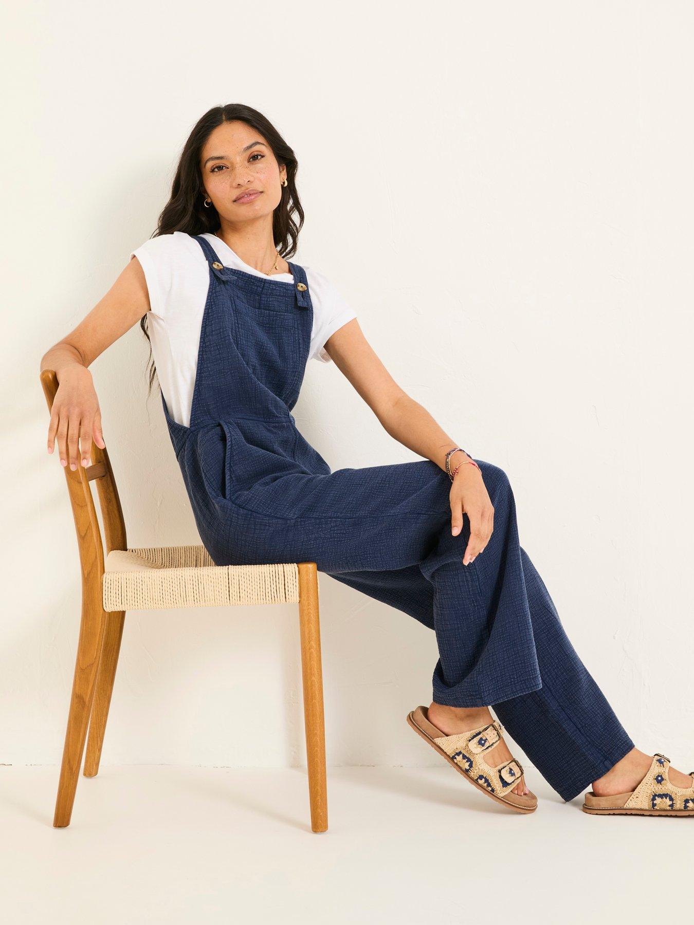  image of fatface-doubles-jumpsuit-navy
